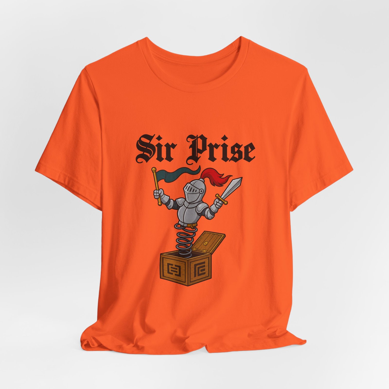 Sir Prise Medieval Knight Pun Graphic Tee - Image 8