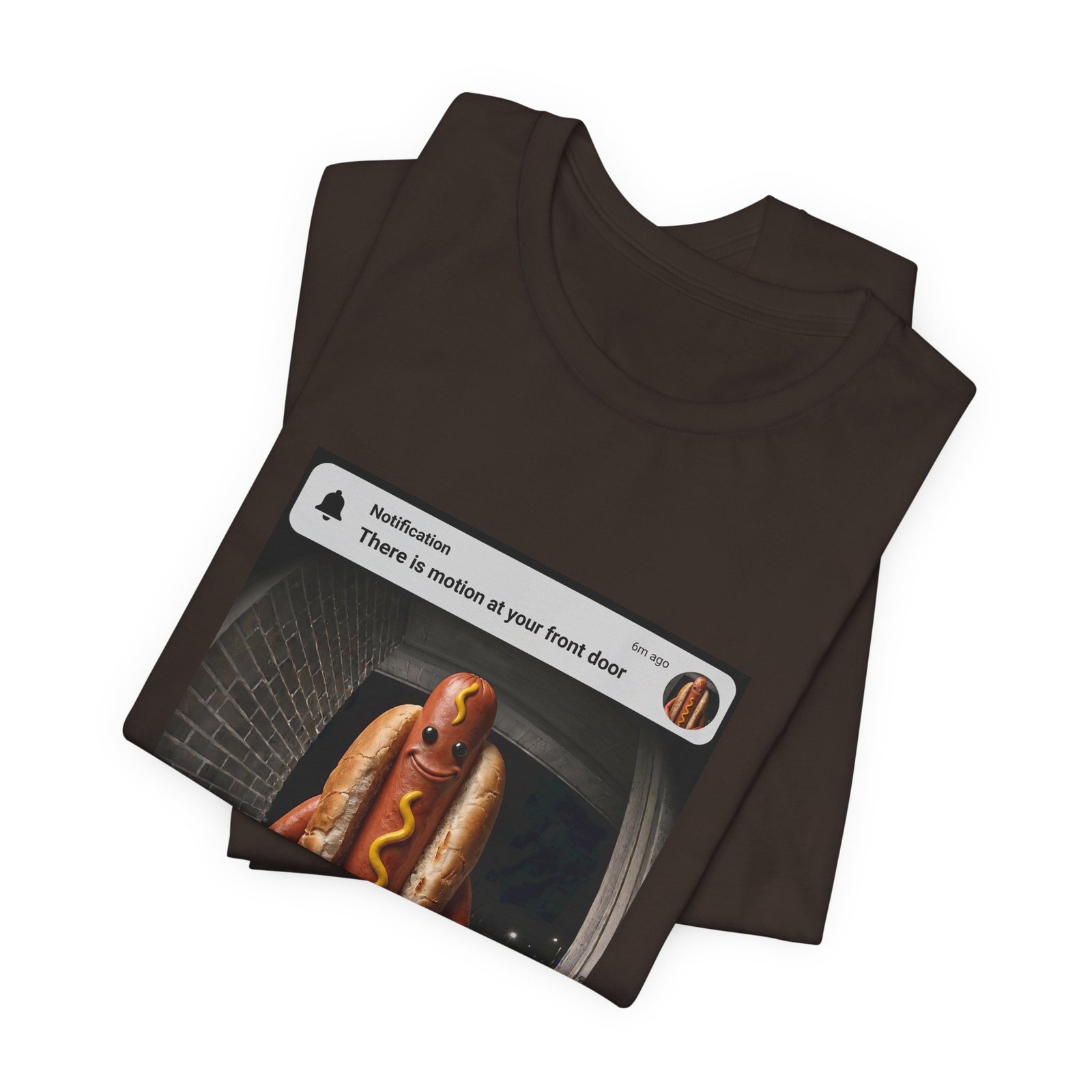 Hot Dog Front Door Motion Alert Dog Humor Tee - Image 11