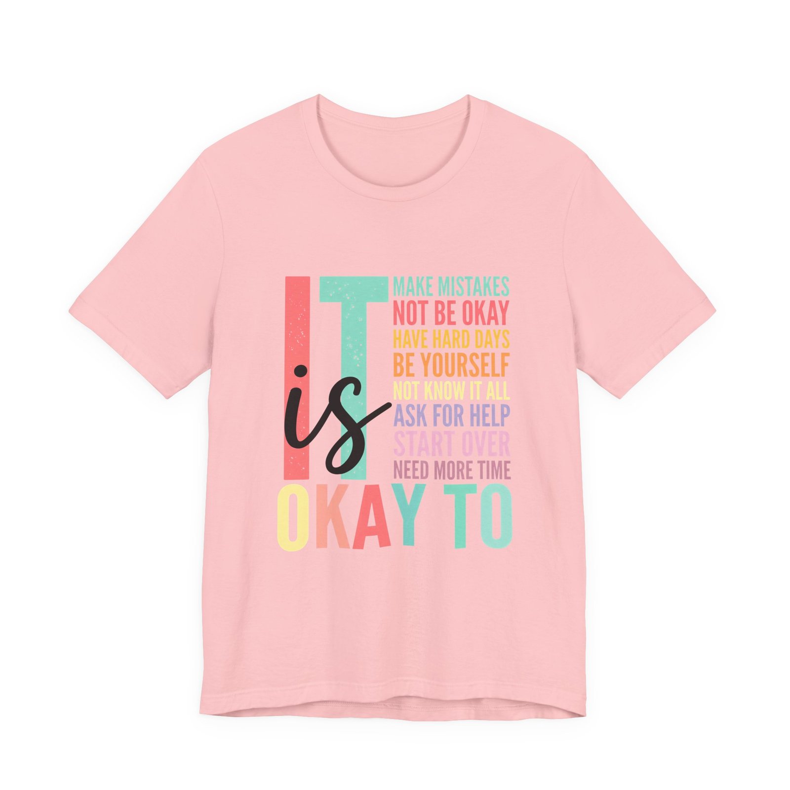Its Okay Teacher Mental Health Affirmation Tee - Image 13