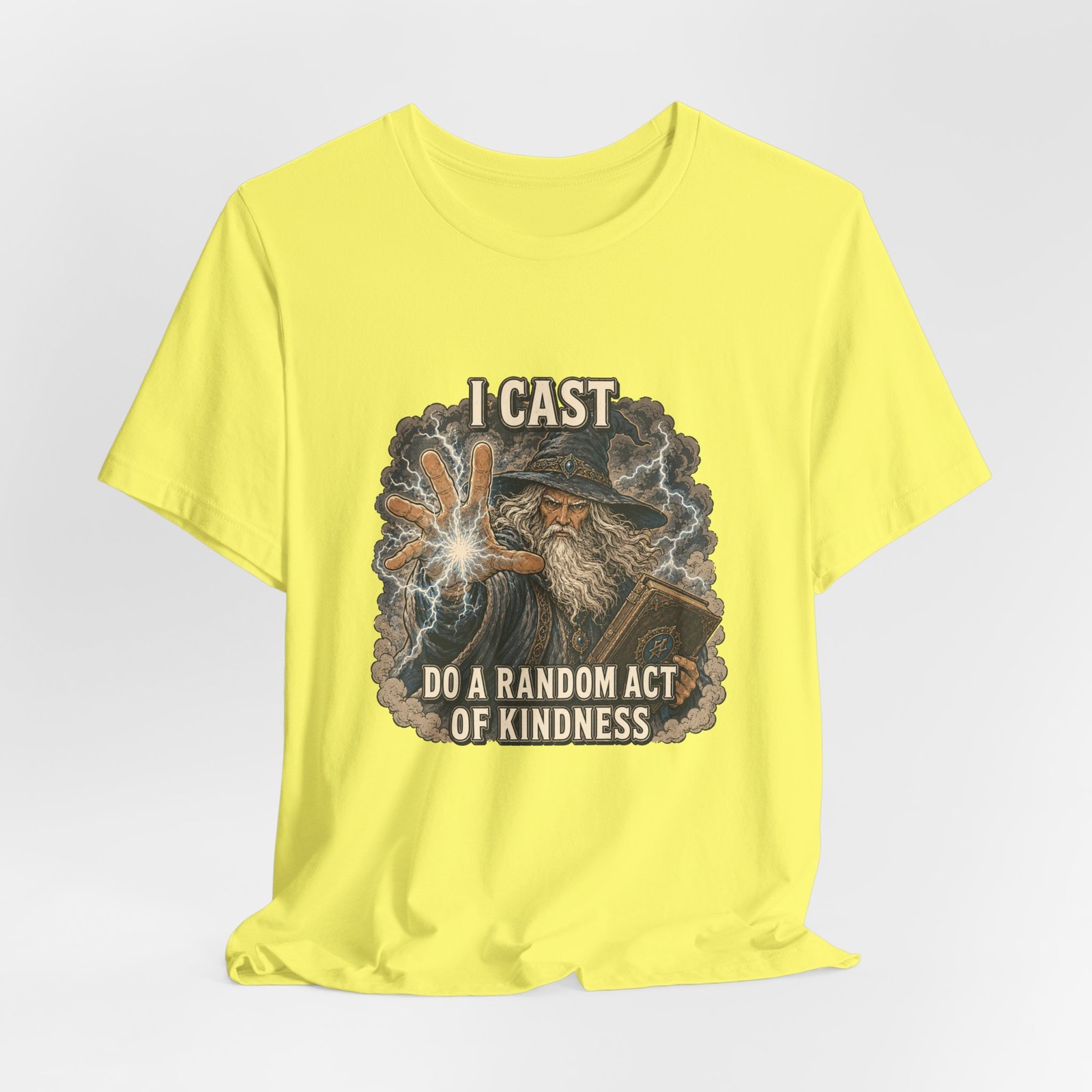I Cast Random Act Of Kindness Wizard Magic Spell Tee - Image 20