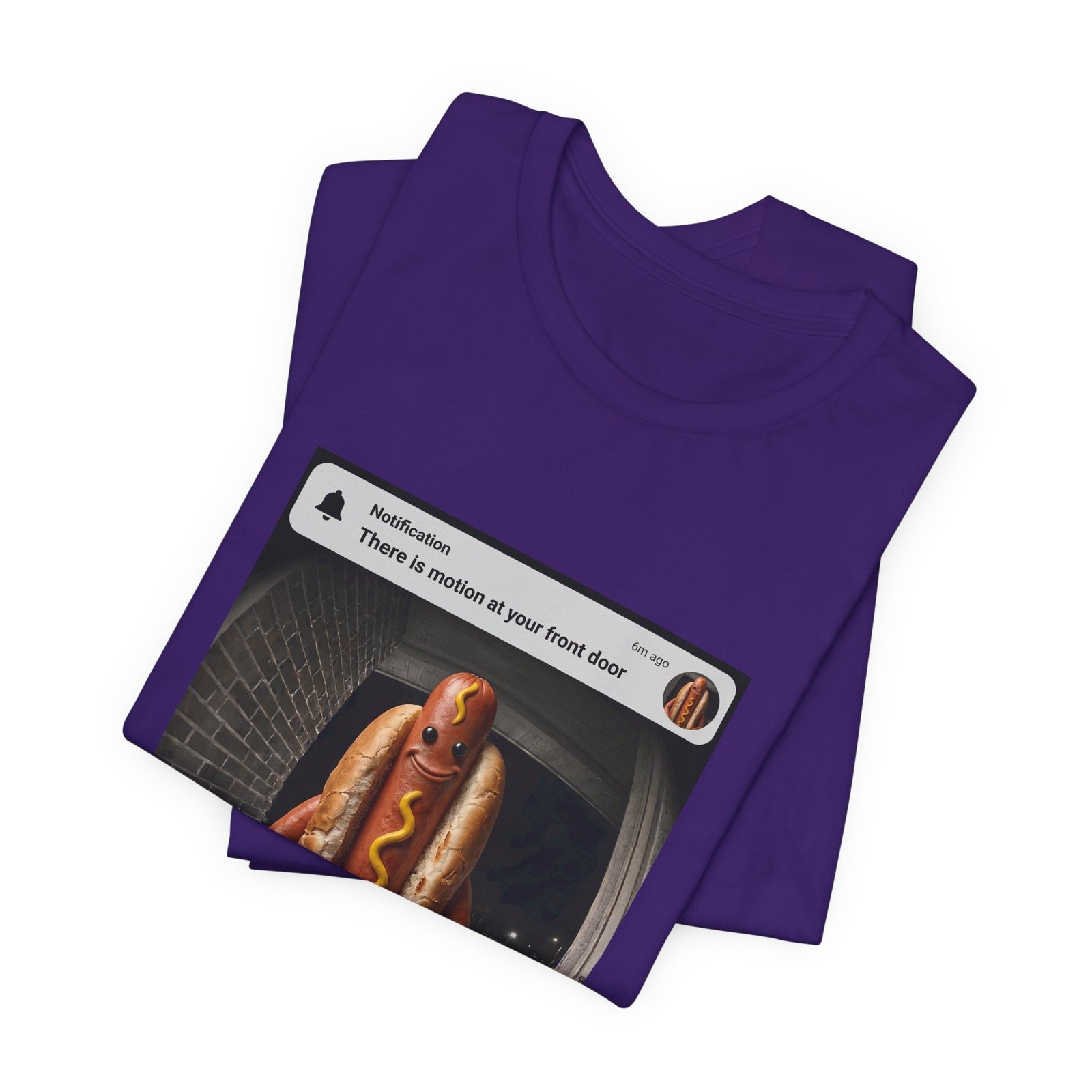 Hot Dog Front Door Motion Alert Dog Humor Tee - Image 39