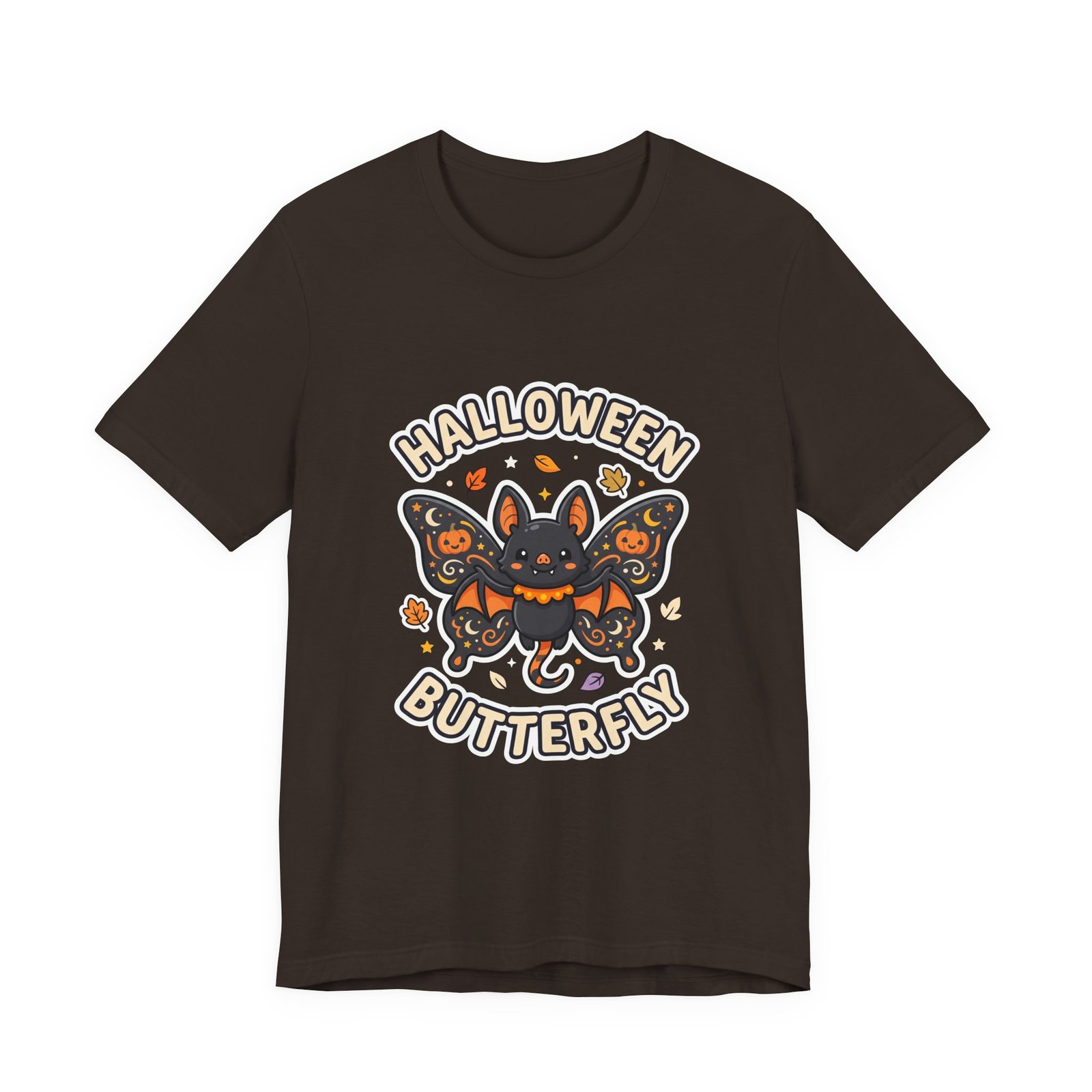 Cute Spooky Halloween Butterfly Bat Graphic Tee - Image 9