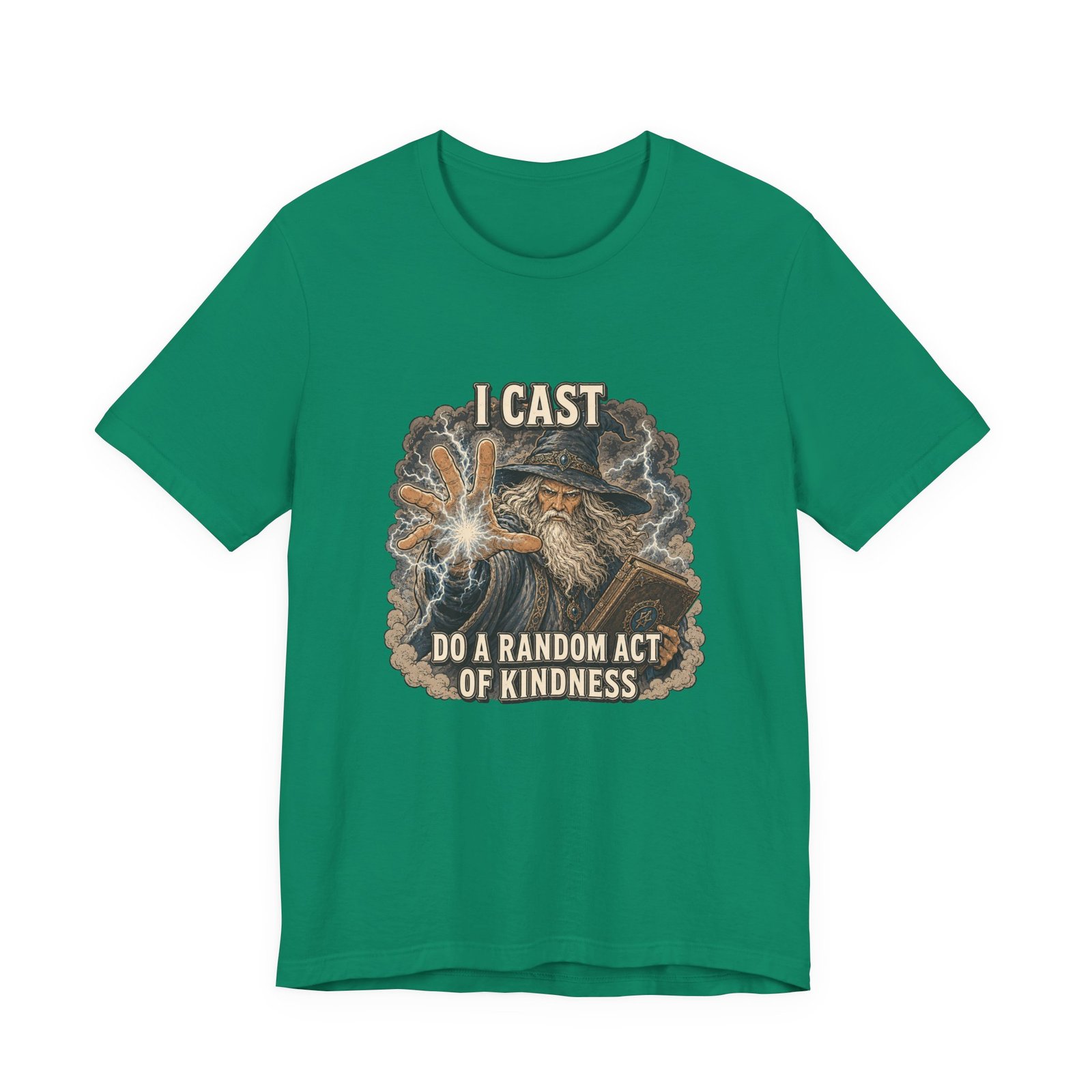 I Cast Random Act Of Kindness Wizard Magic Spell Tee - Image 25