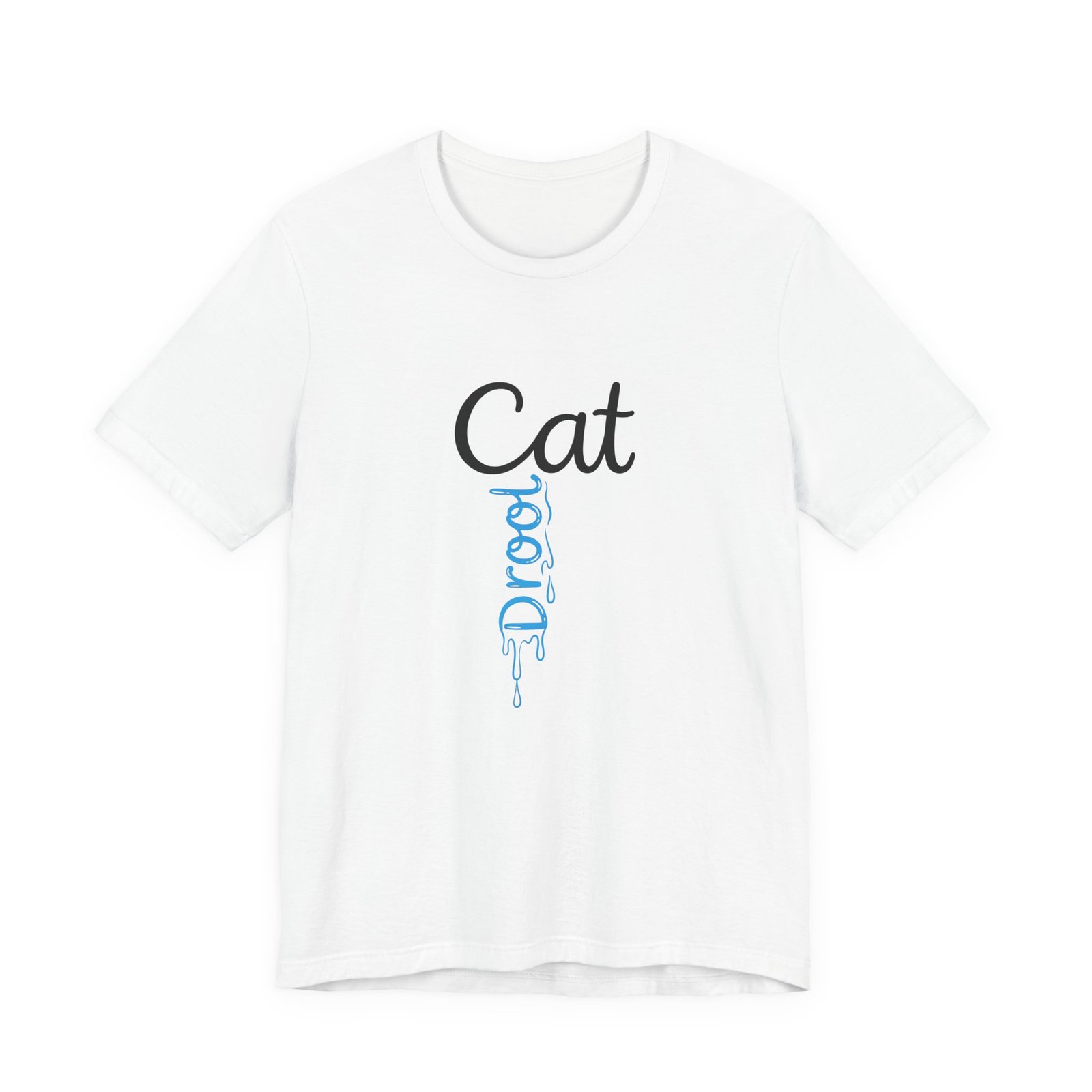 Blue Drooling Cat Meme Graphic