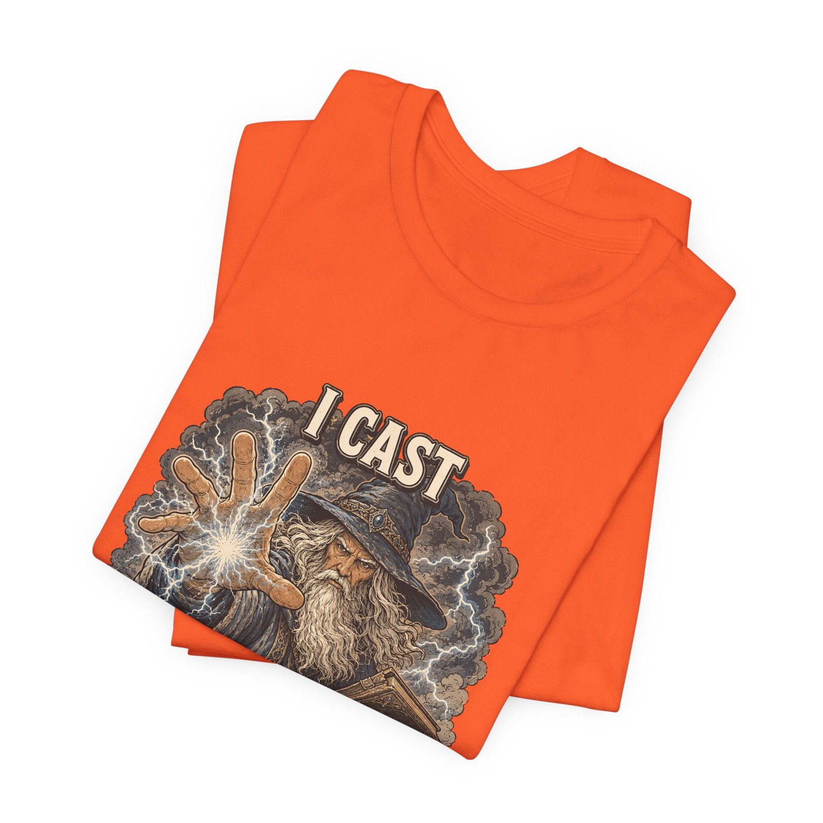 I Cast Random Act Of Kindness Wizard Magic Spell Tee - Image 7