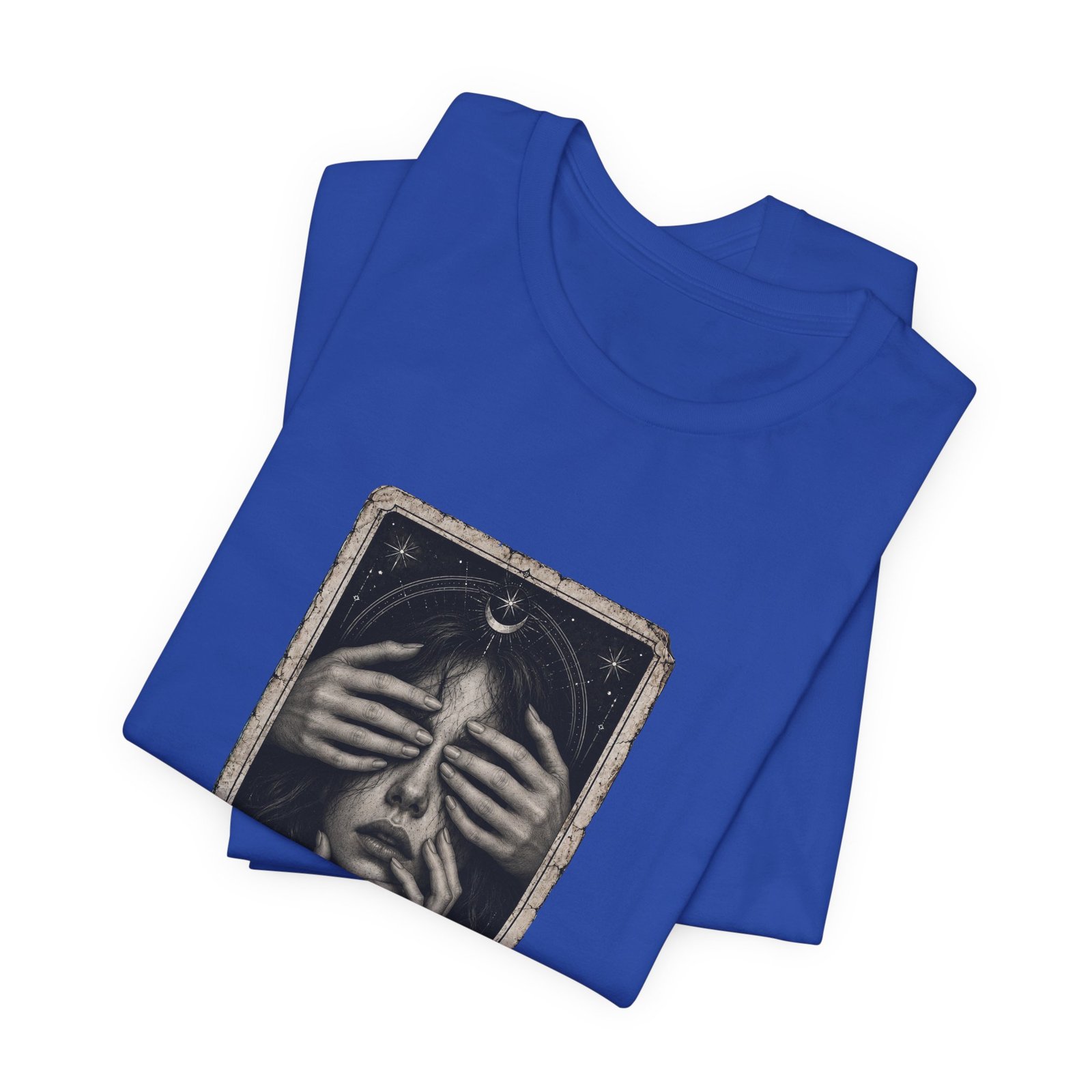 Overthinker Tarot Anxiety Mystic Card Graphic Tee - Image 31