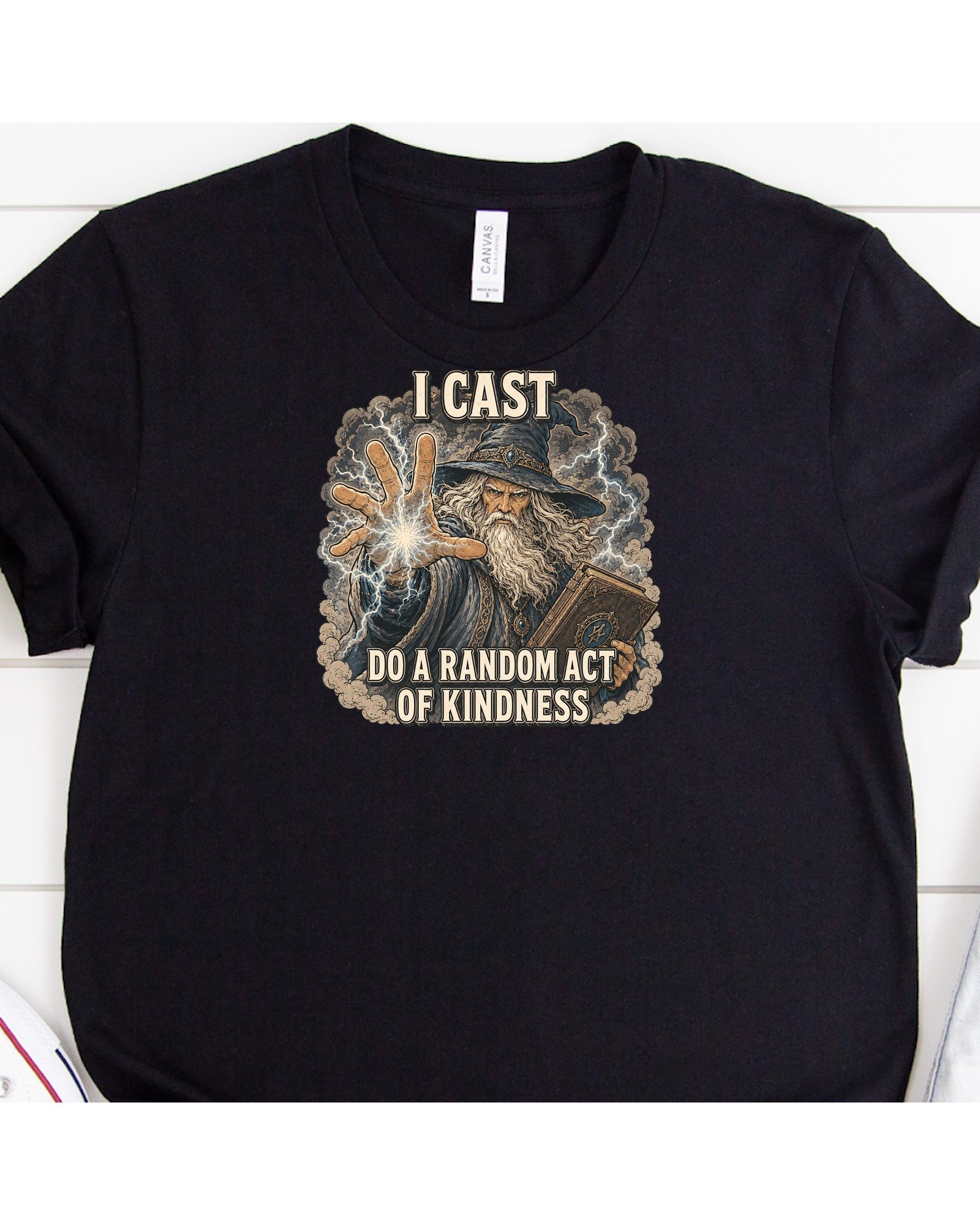 I Cast Random Act Of Kindness Wizard Magic Spell Tee