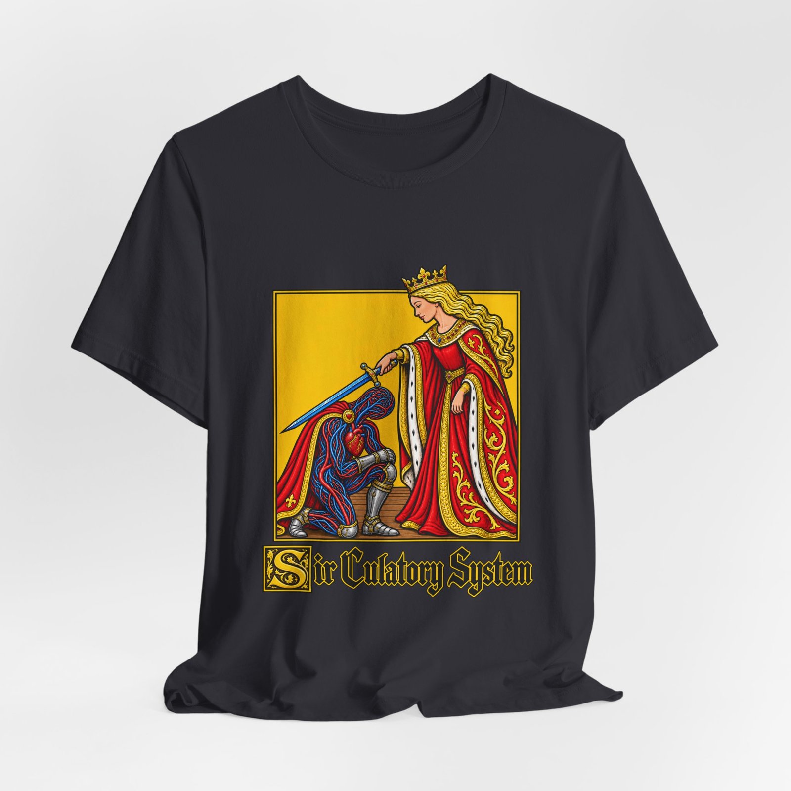 Sir Culatory System Funny Circulatory Anatomy Pun Graphic Tee - Image 24
