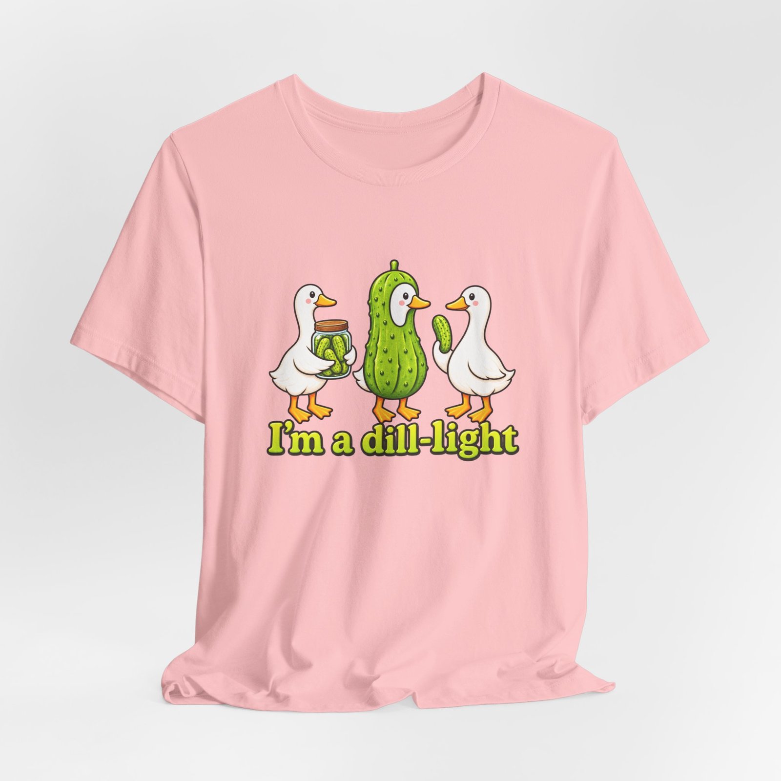 I'm A Dill-Light Funny Goose Pickle Pun Graphic Tee - Image 44