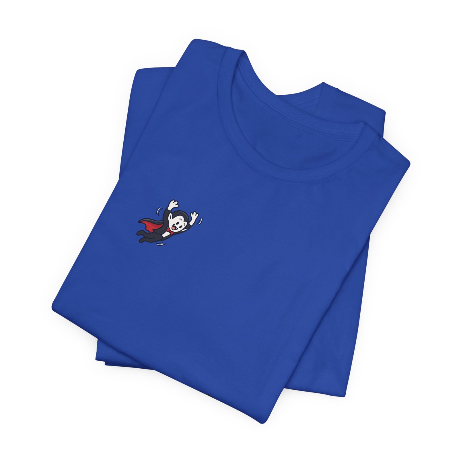 Cute Cartoon Vampire Jumping Into Coffin Halloween Graphic Tee - Image 19