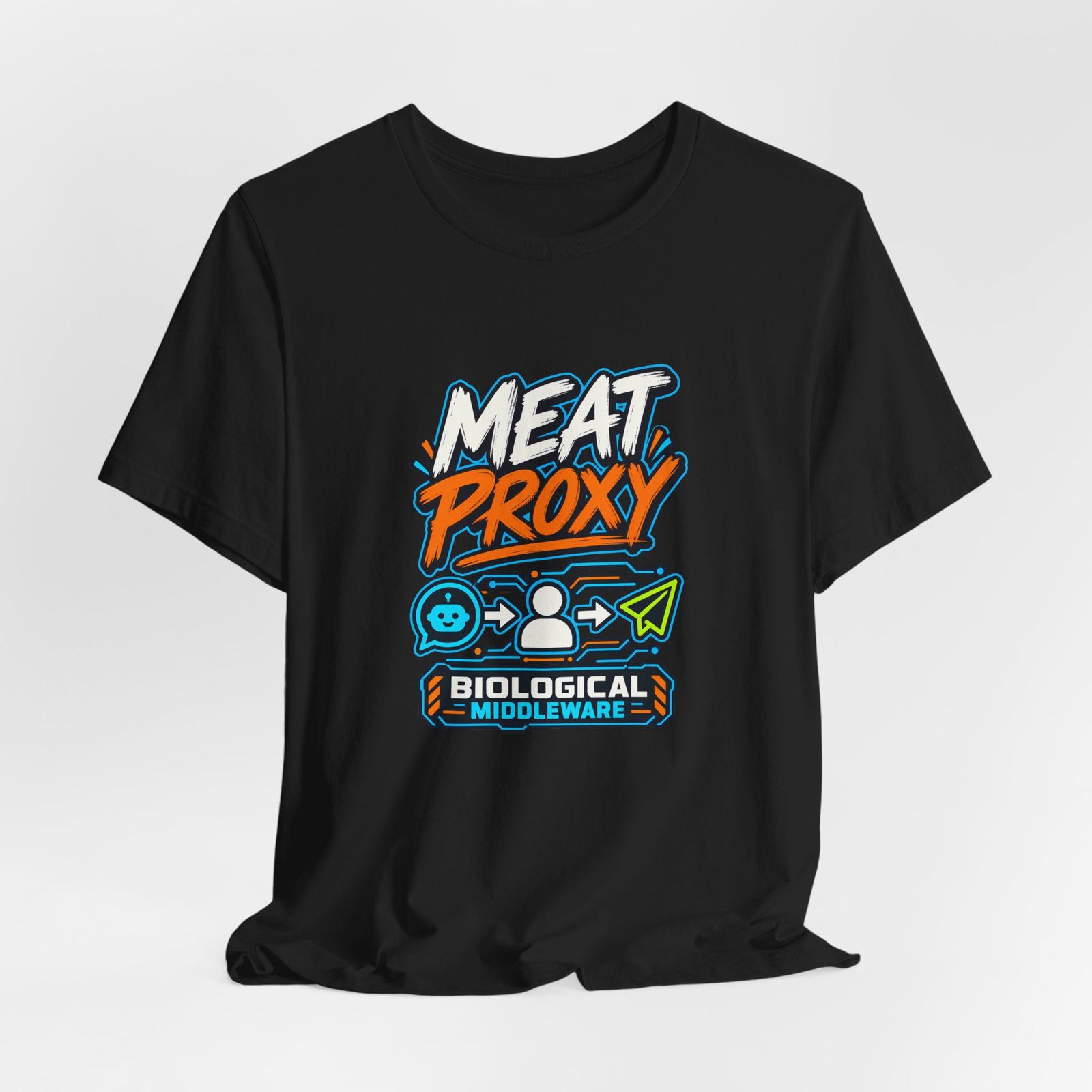 Meat Proxy Human AI Relay Graphic Tee - Image 16
