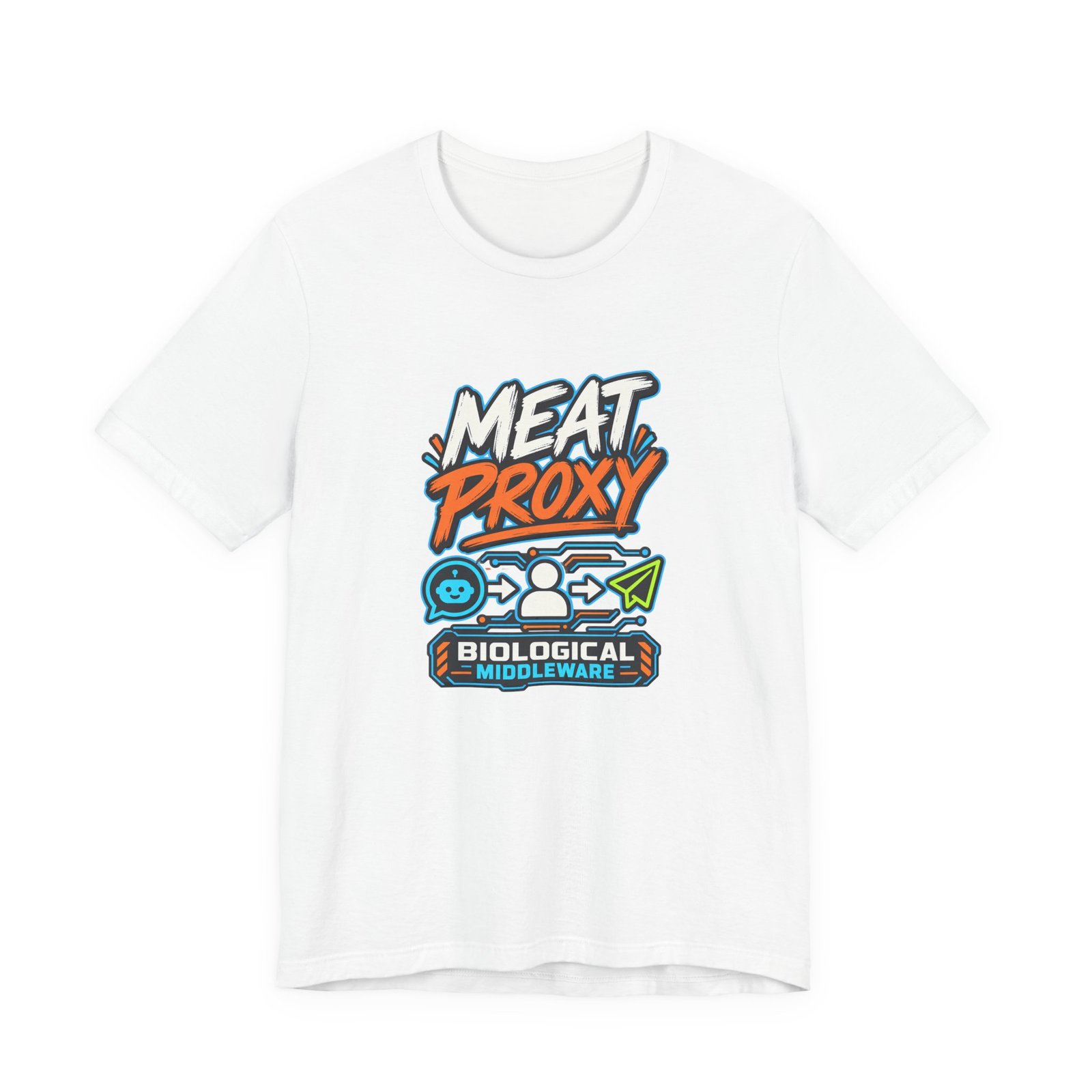 Meat Proxy Human AI Relay Graphic Tee