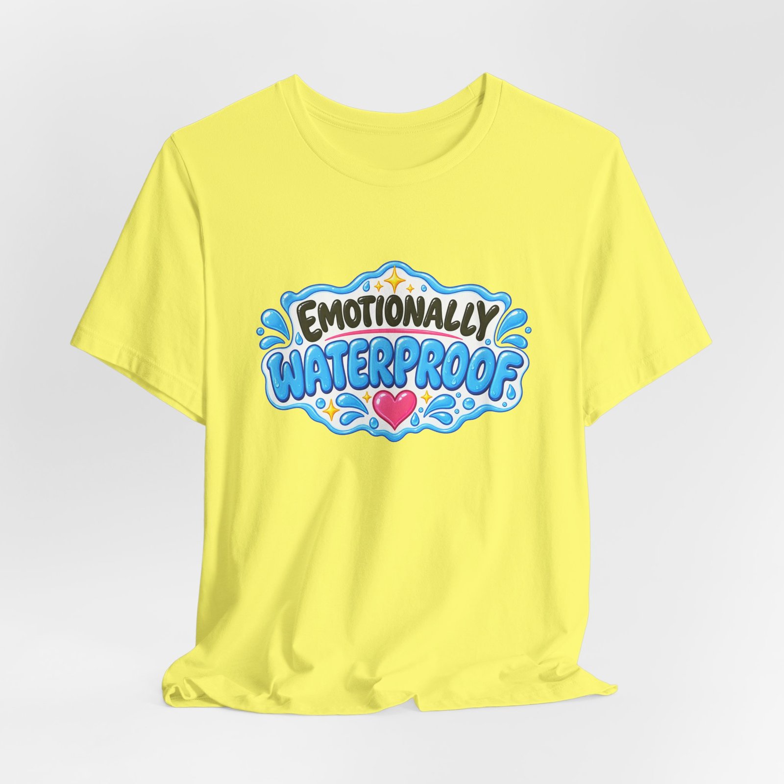 Emotionally Waterproof Makeup Humor Graphic Tee - Image 20