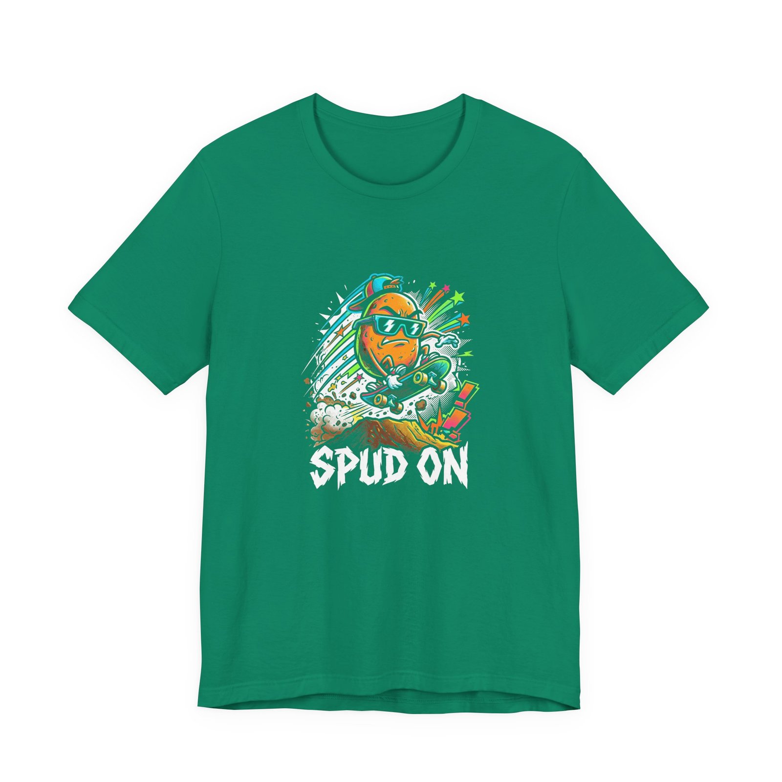 Spud On Skateboarding Potato Cartoon Graphic - Image 13