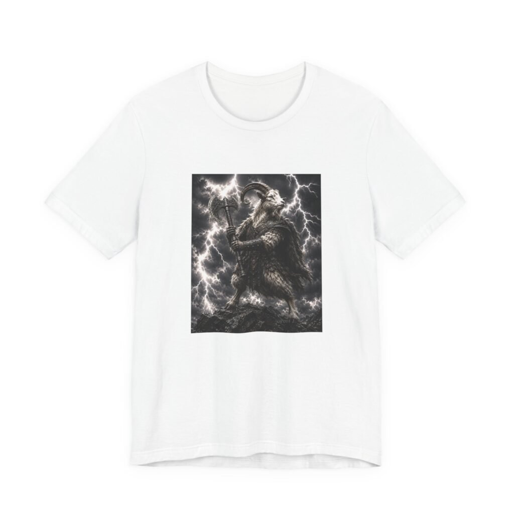 Storm Ram Warrior With Double Headed Axe Graphic Tee