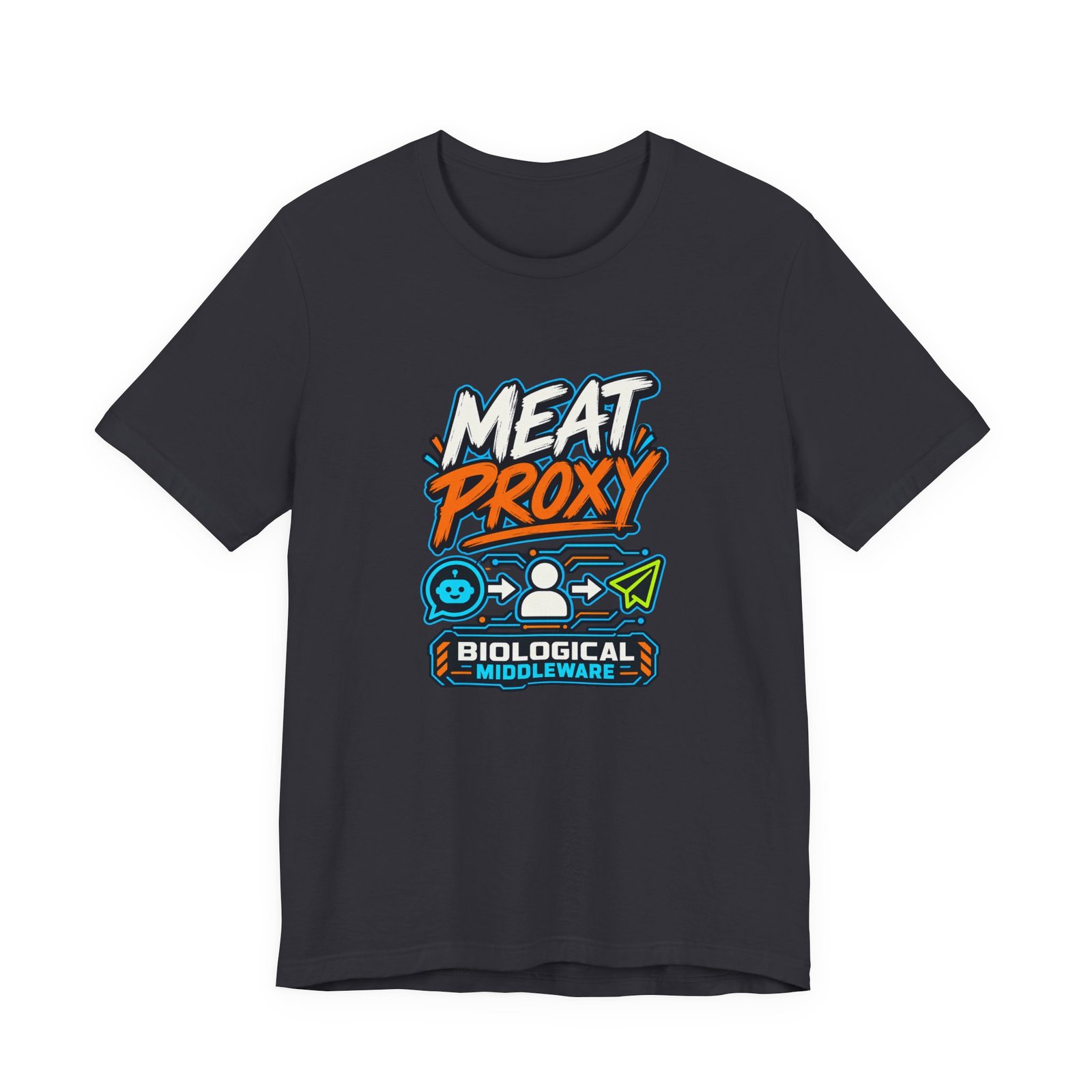 Meat Proxy Human AI Relay Graphic Tee - Image 21