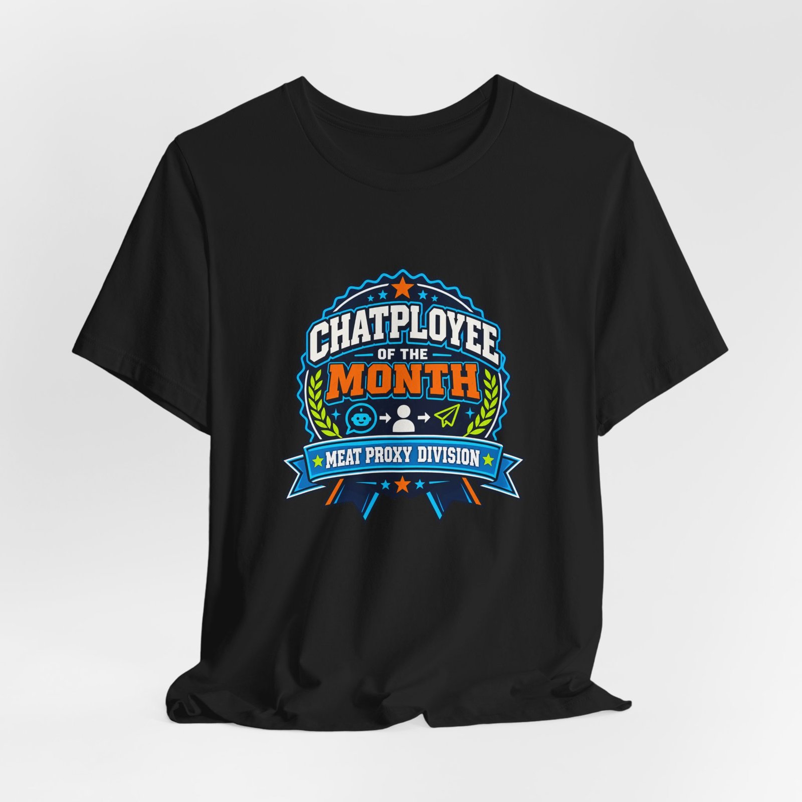 Chatployee Of Month Graphic Tee - Image 8