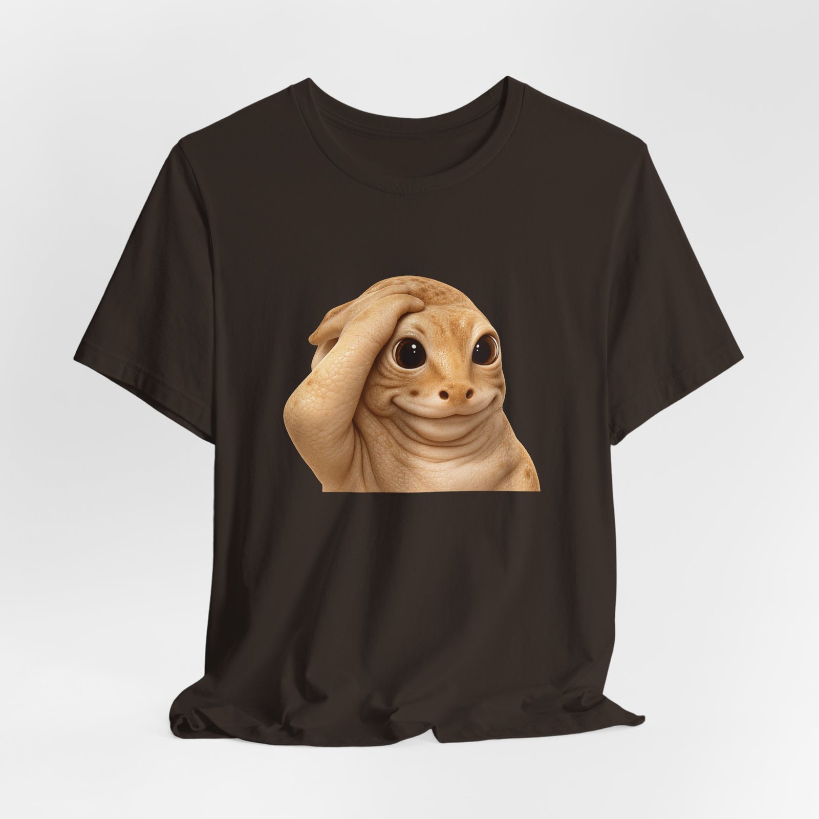 Funny Bashful Cat Reaction Meme Graphic Tee - Image 12