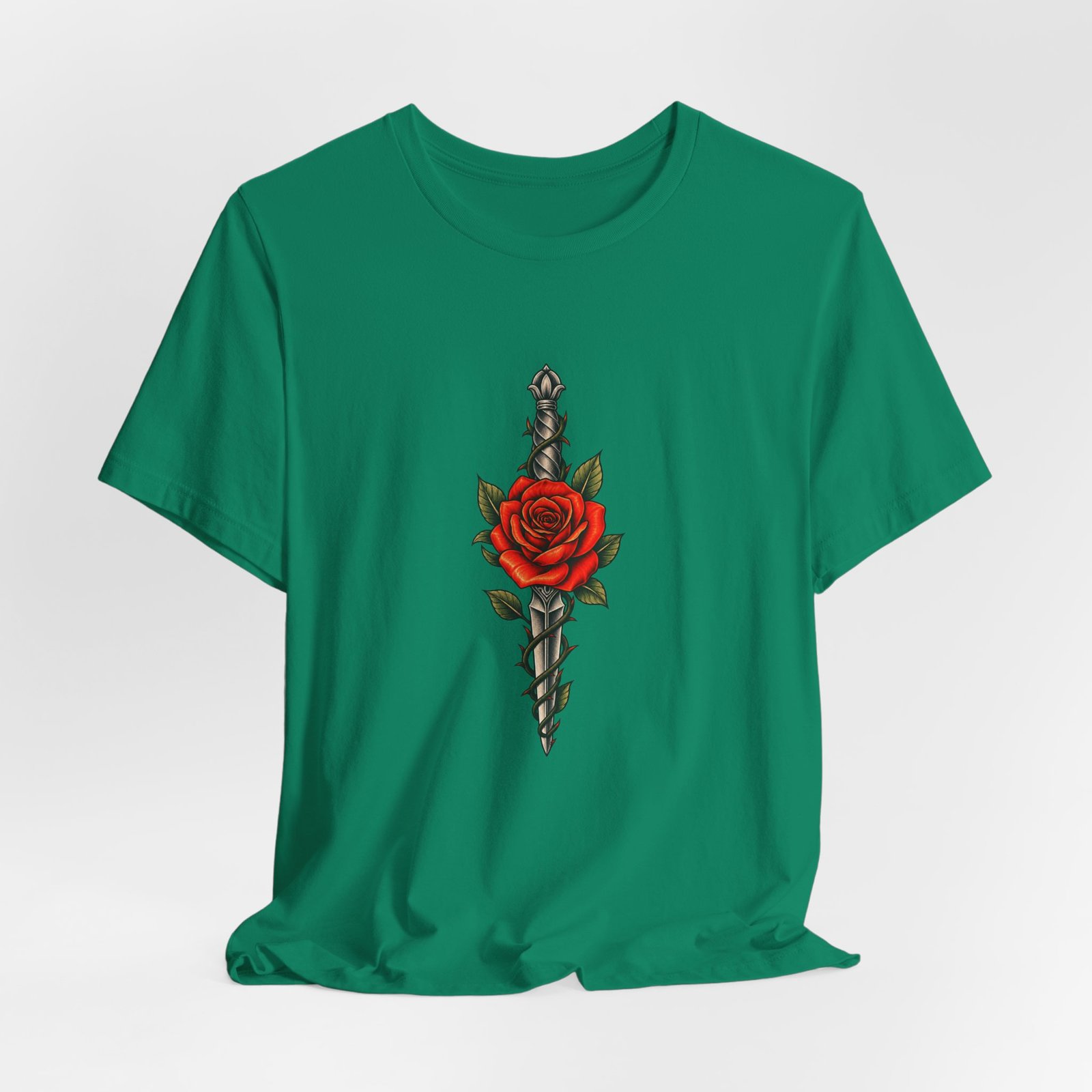 Rose Thorny Dagger Graphic Tee - Image 28