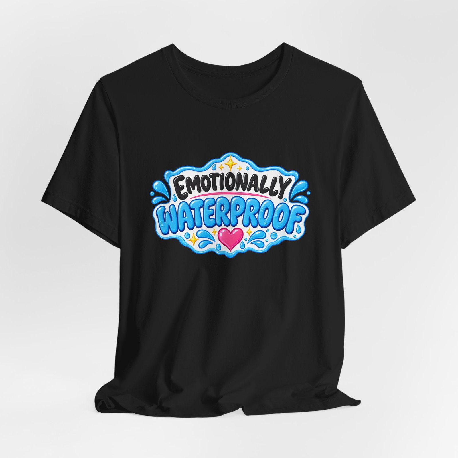 Emotionally Waterproof Makeup Humor Graphic Tee - Image 16