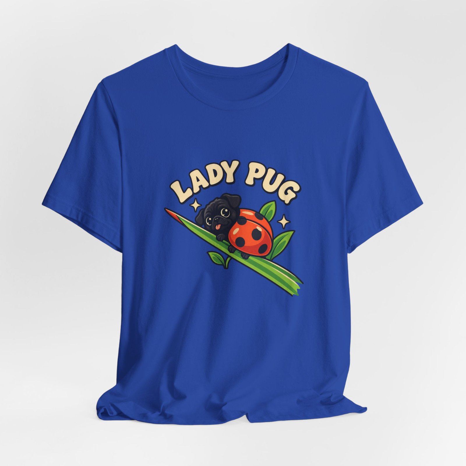 Lady Pug Cute Ladybug Dog Pun Graphic Tee - Image 32