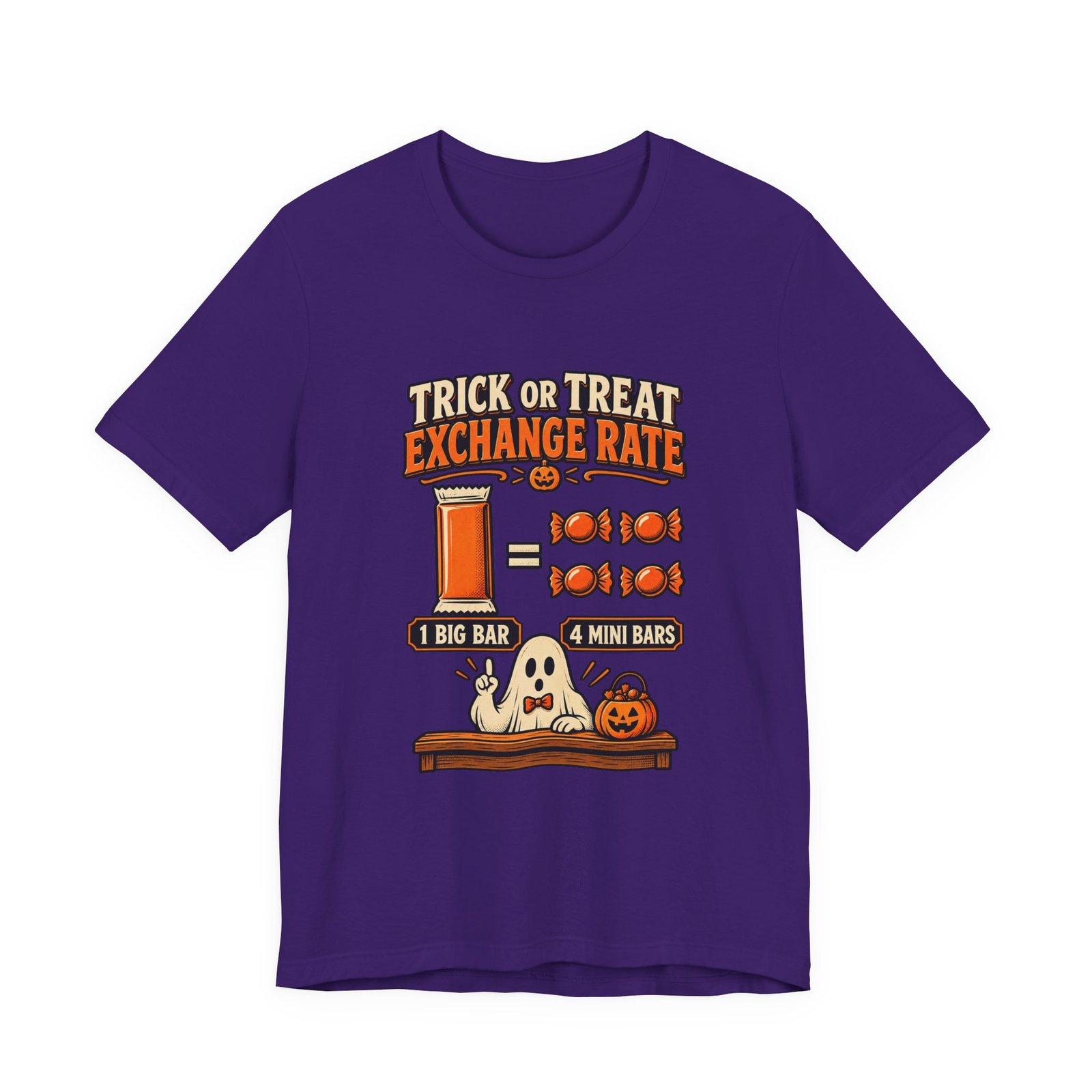 Trick Treat Candy Exchange Rate Halloween Graphic Tee - Image 37