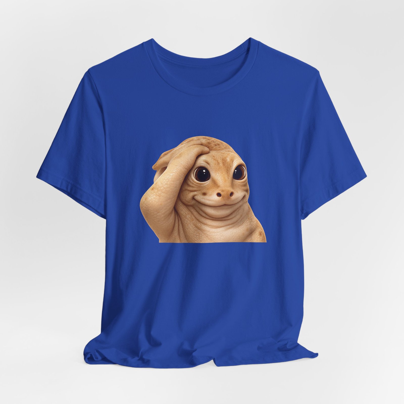 Funny Bashful Cat Reaction Meme Graphic Tee - Image 32