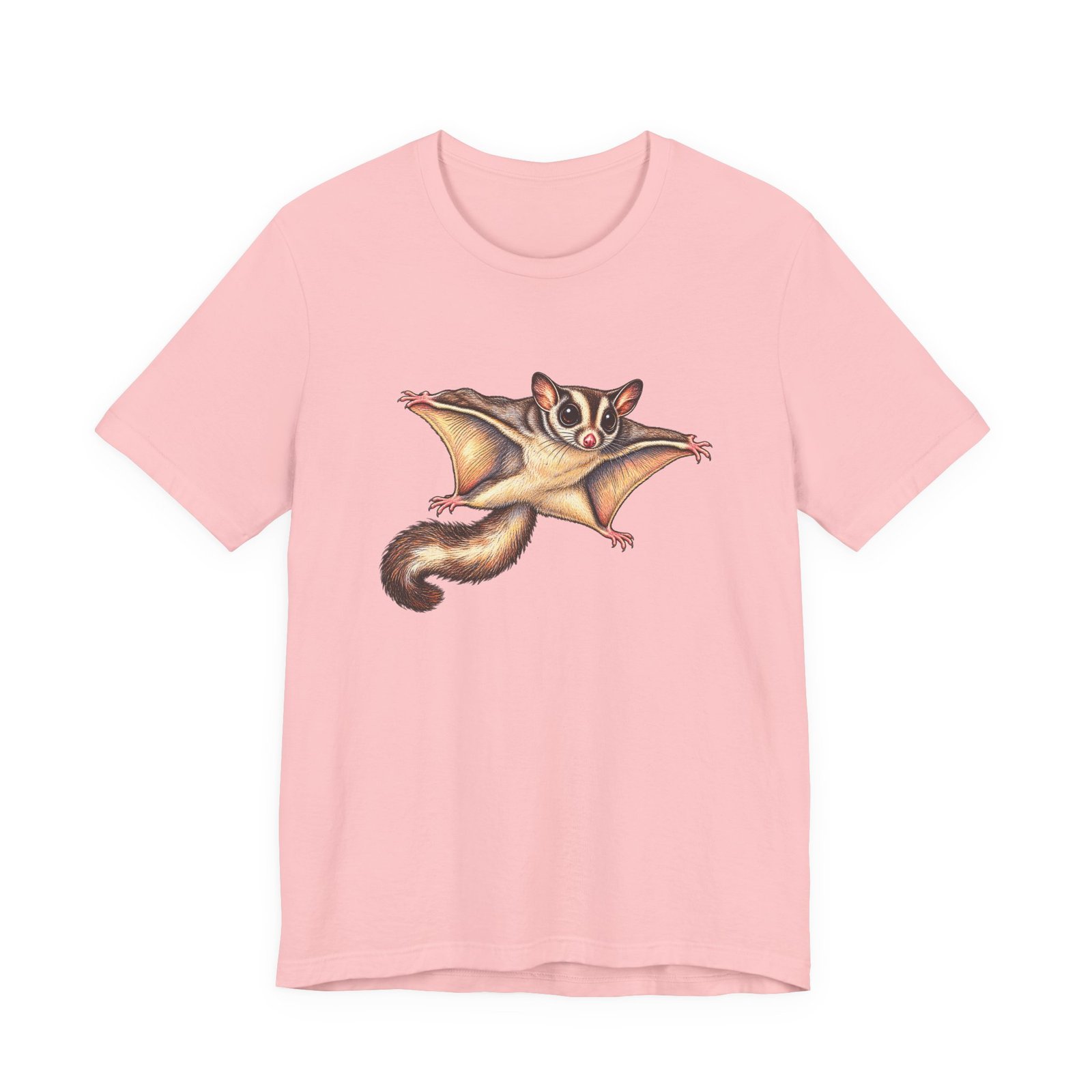 Sugar Glider Mid Glide Squirrel Wildlife Flying Illustration Graphic Tee - Image 41