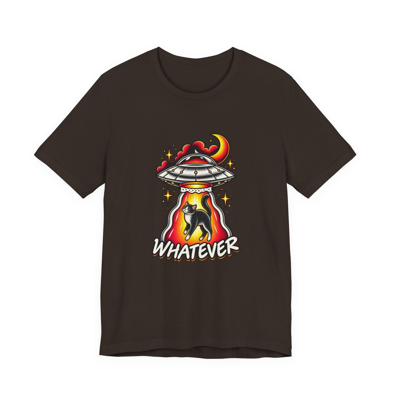 Whatever Spaceship Cat Graphic Tee - Image 9
