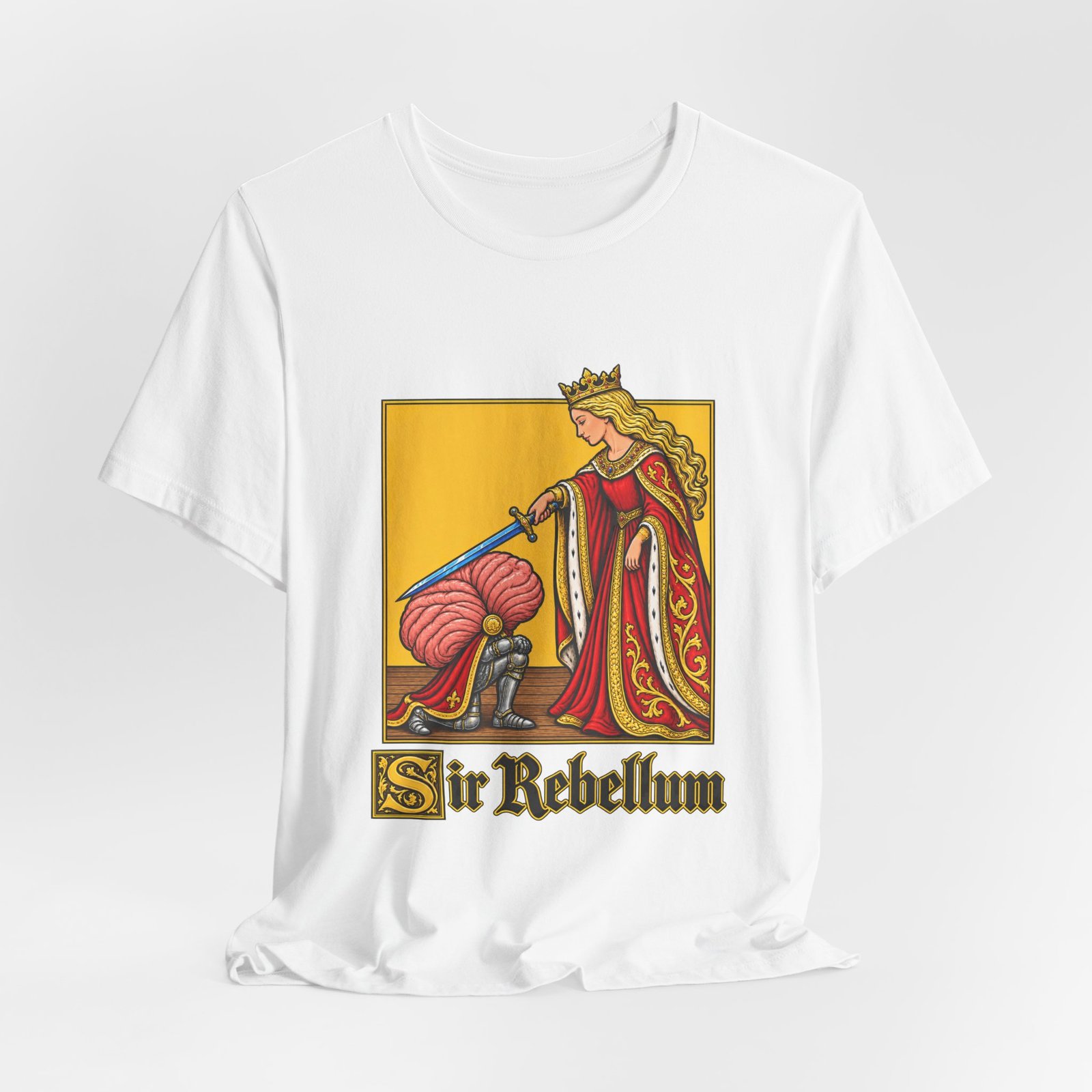Medieval Cerebellum Knight Anatomy Pun Tee - Image 4