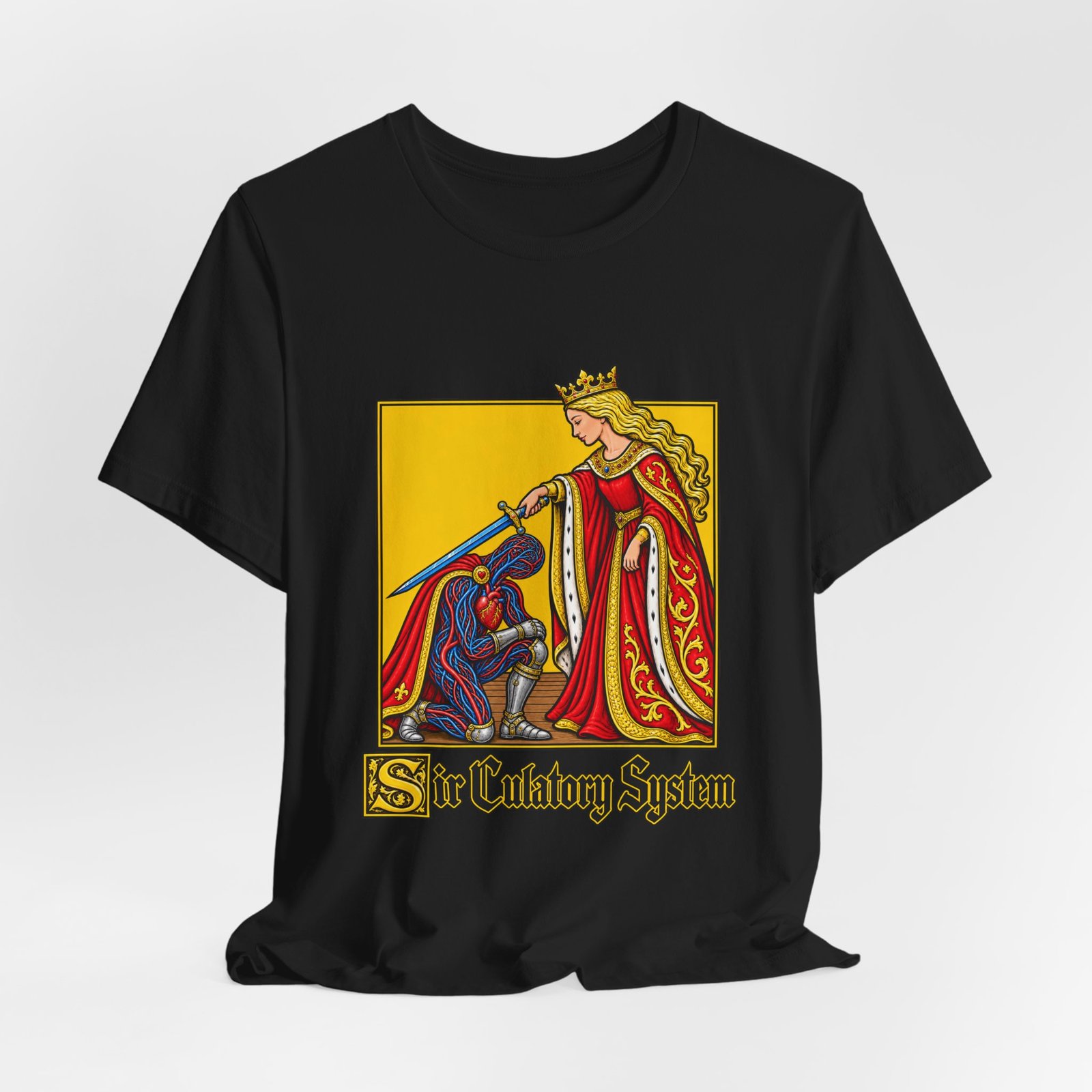 Sir Culatory System Funny Circulatory Anatomy Pun Graphic Tee - Image 16