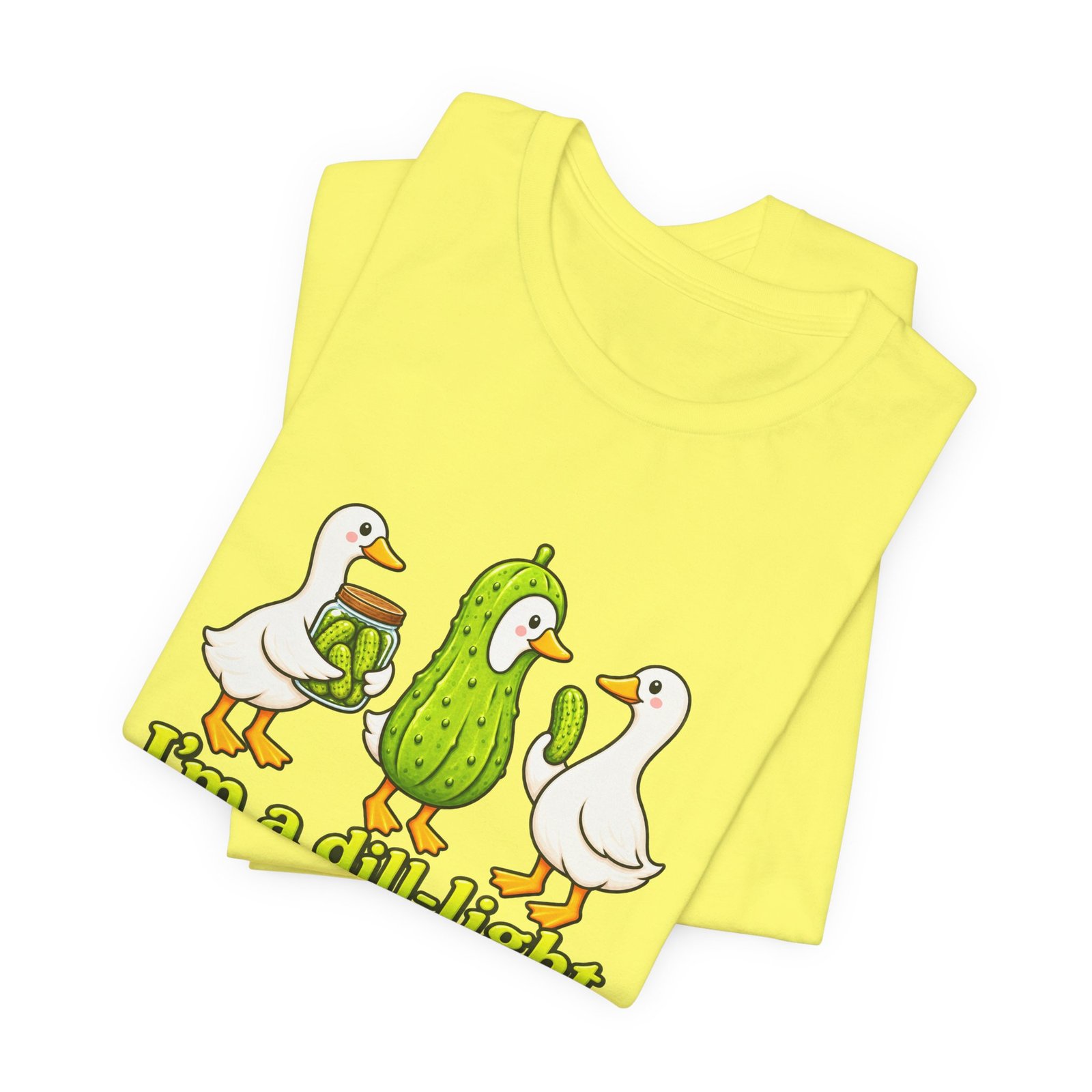 I'm A Dill-Light Funny Goose Pickle Pun Graphic Tee - Image 19