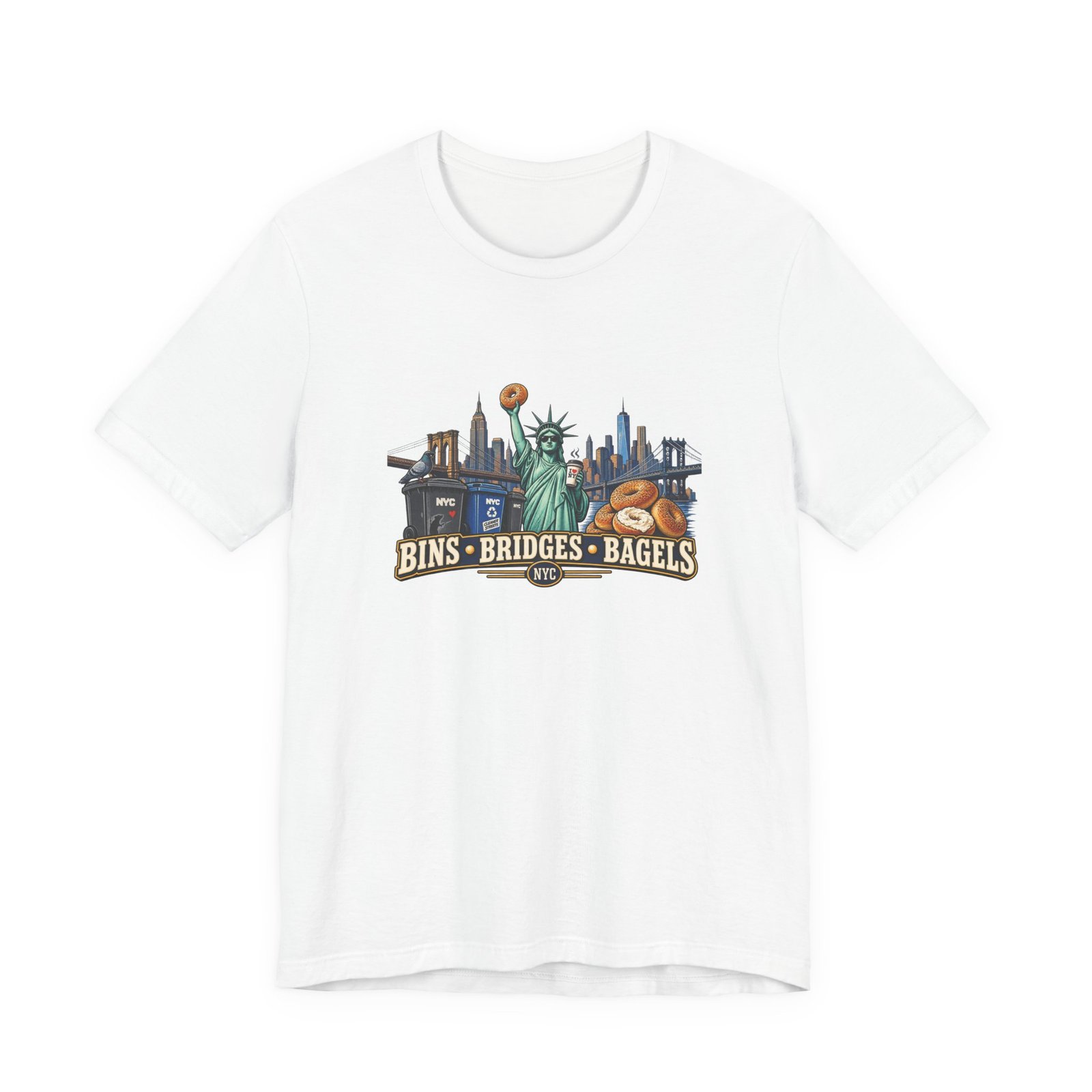 NYC Cleaner Streets Liberty Bagels Graphic Tee