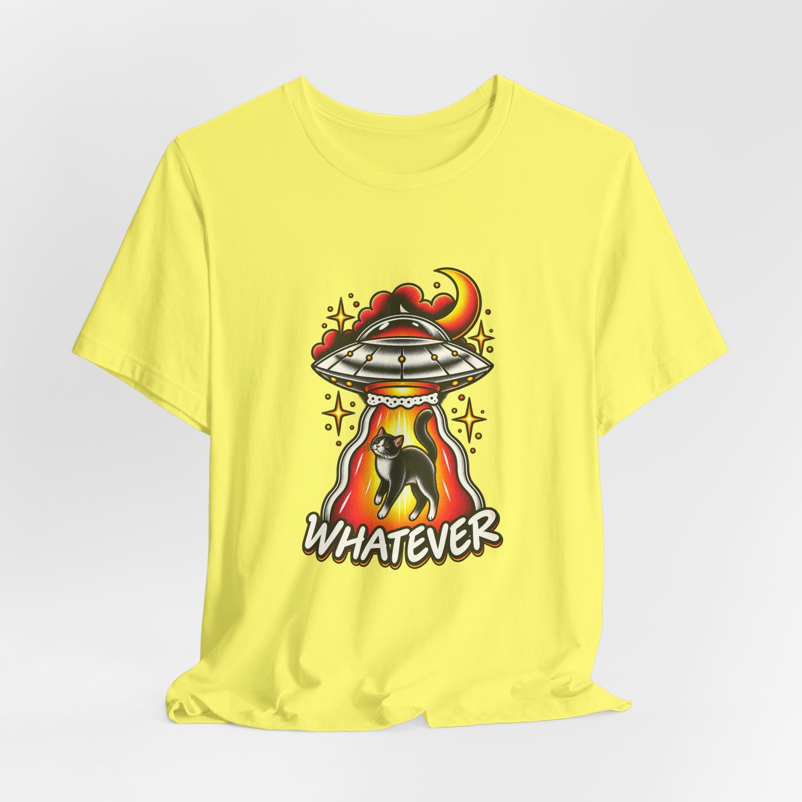 Whatever Spaceship Cat Graphic Tee - Image 20