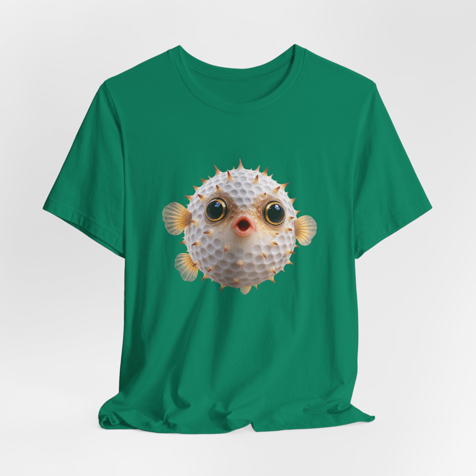 Golf Ball Pufferfish Graphic Tee - Image 28