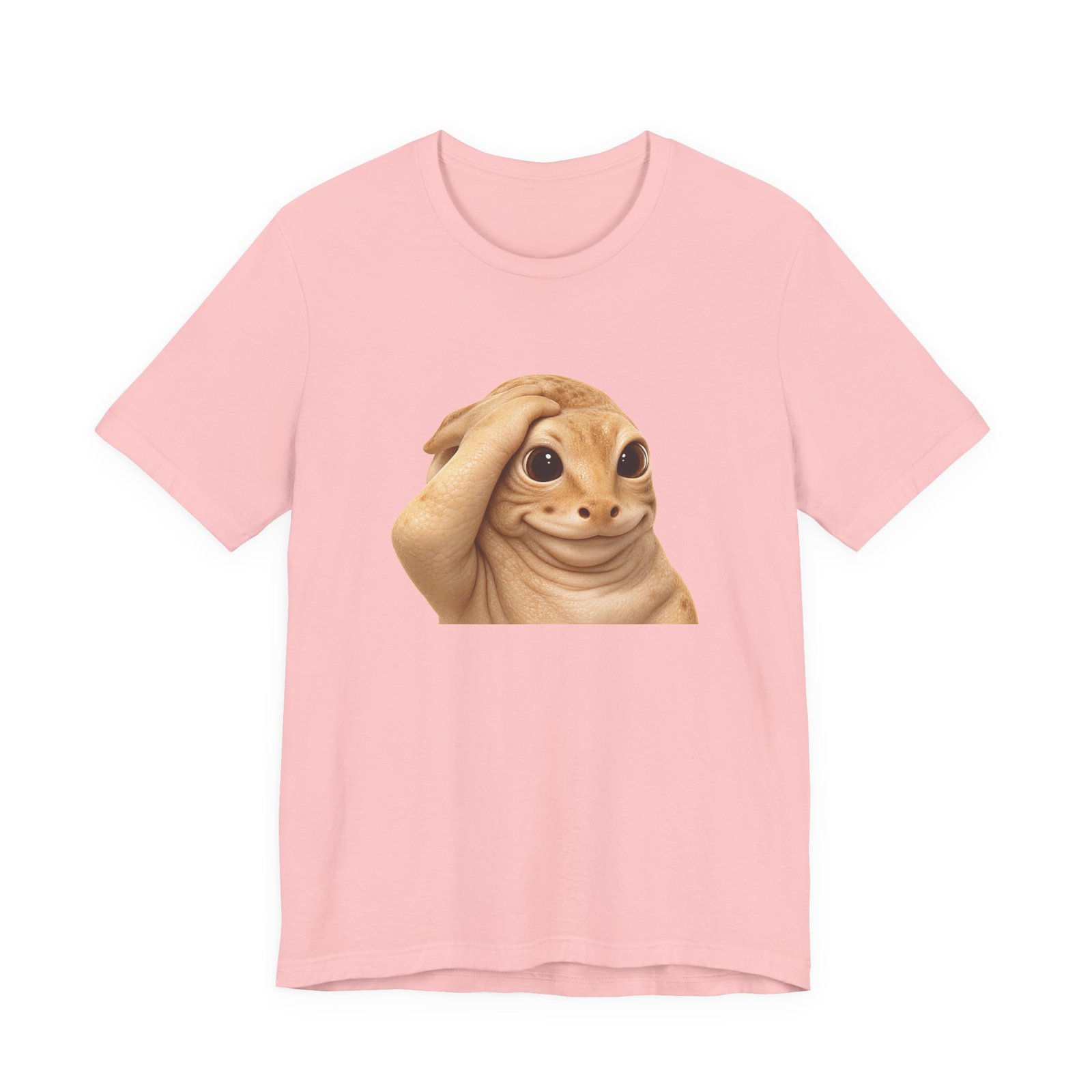 Funny Bashful Cat Reaction Meme Graphic Tee - Image 41
