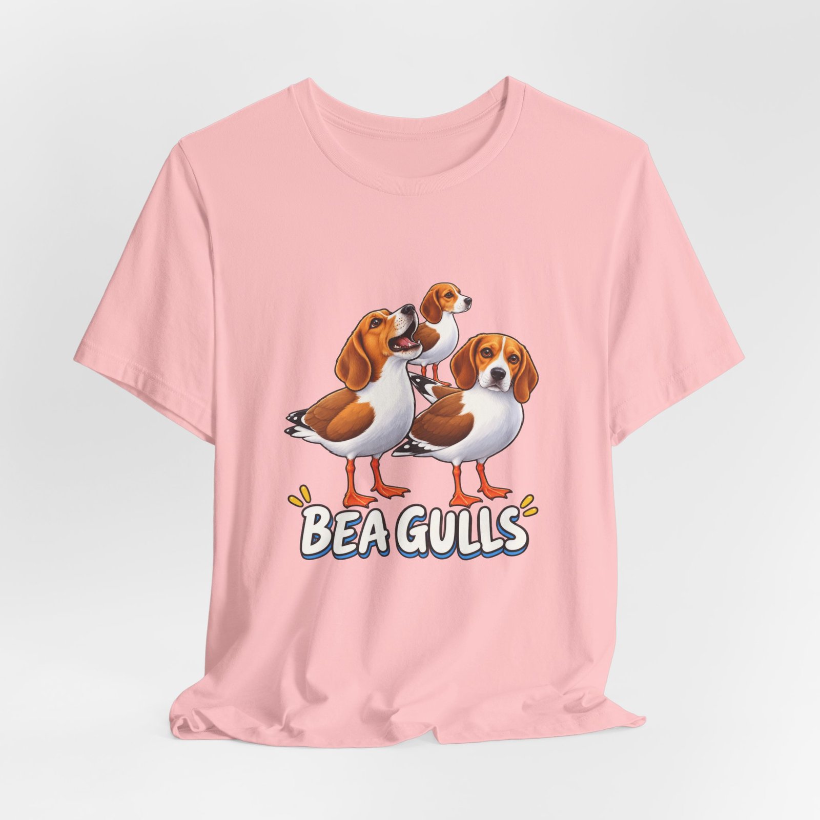 Beagulls Funny Beagle Seagull Pun Hybrid Birds Graphic Tee - Image 44