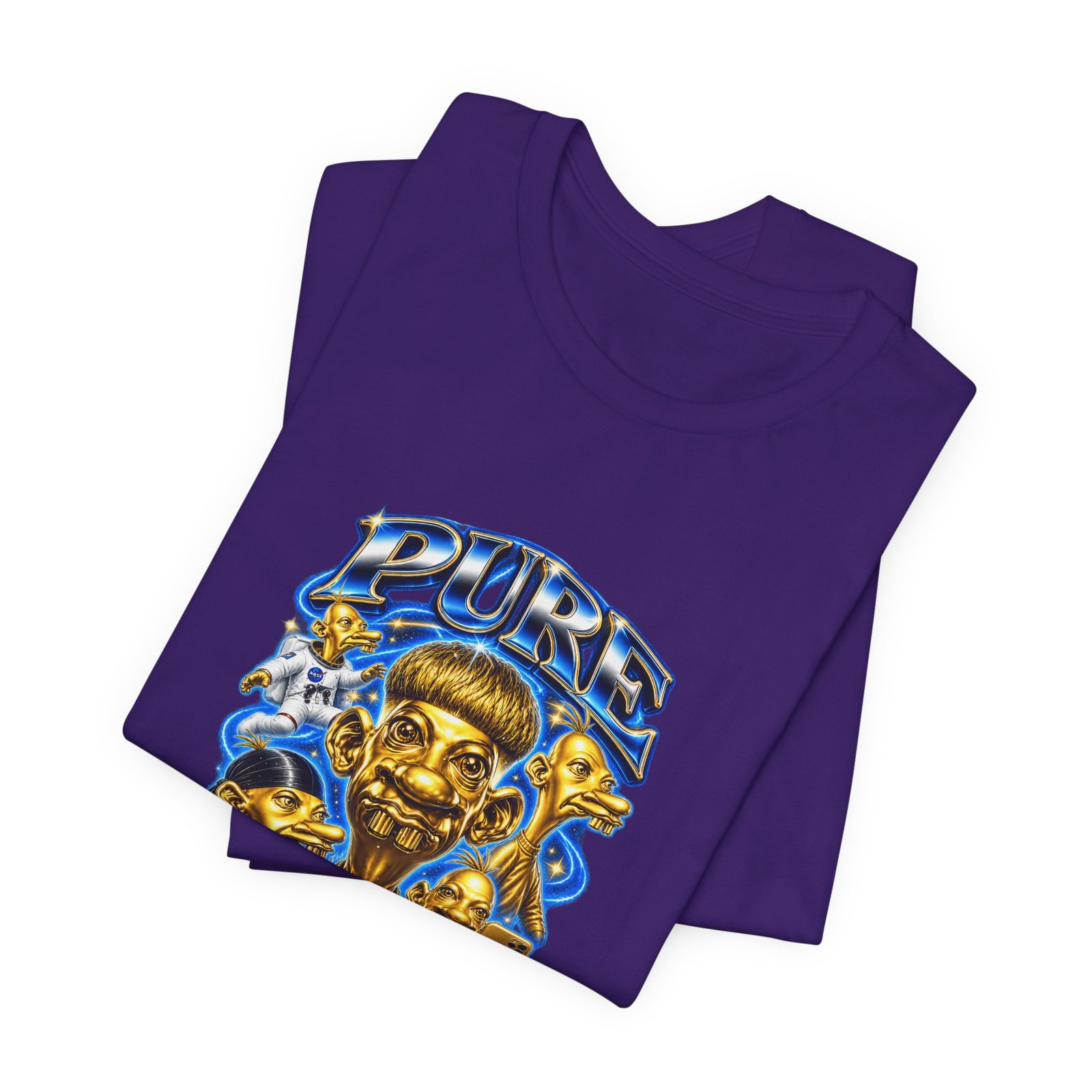 Pure Charisma Aura Neegy Cosmic Selfie Charisma Graphic Tee - Image 39
