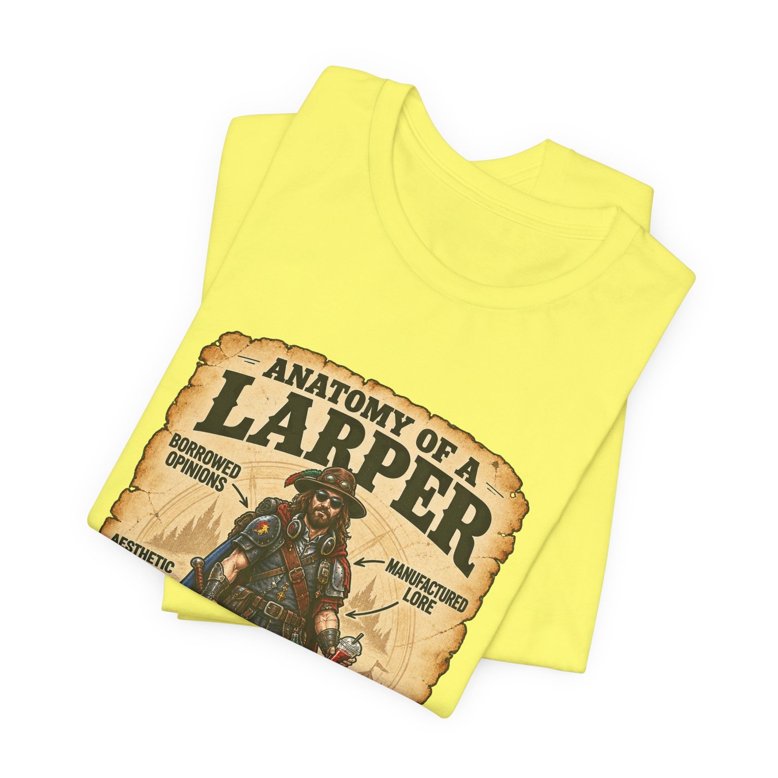 Anatomy Of A Larper Field Reference Humor Graphic Tee - Image 19
