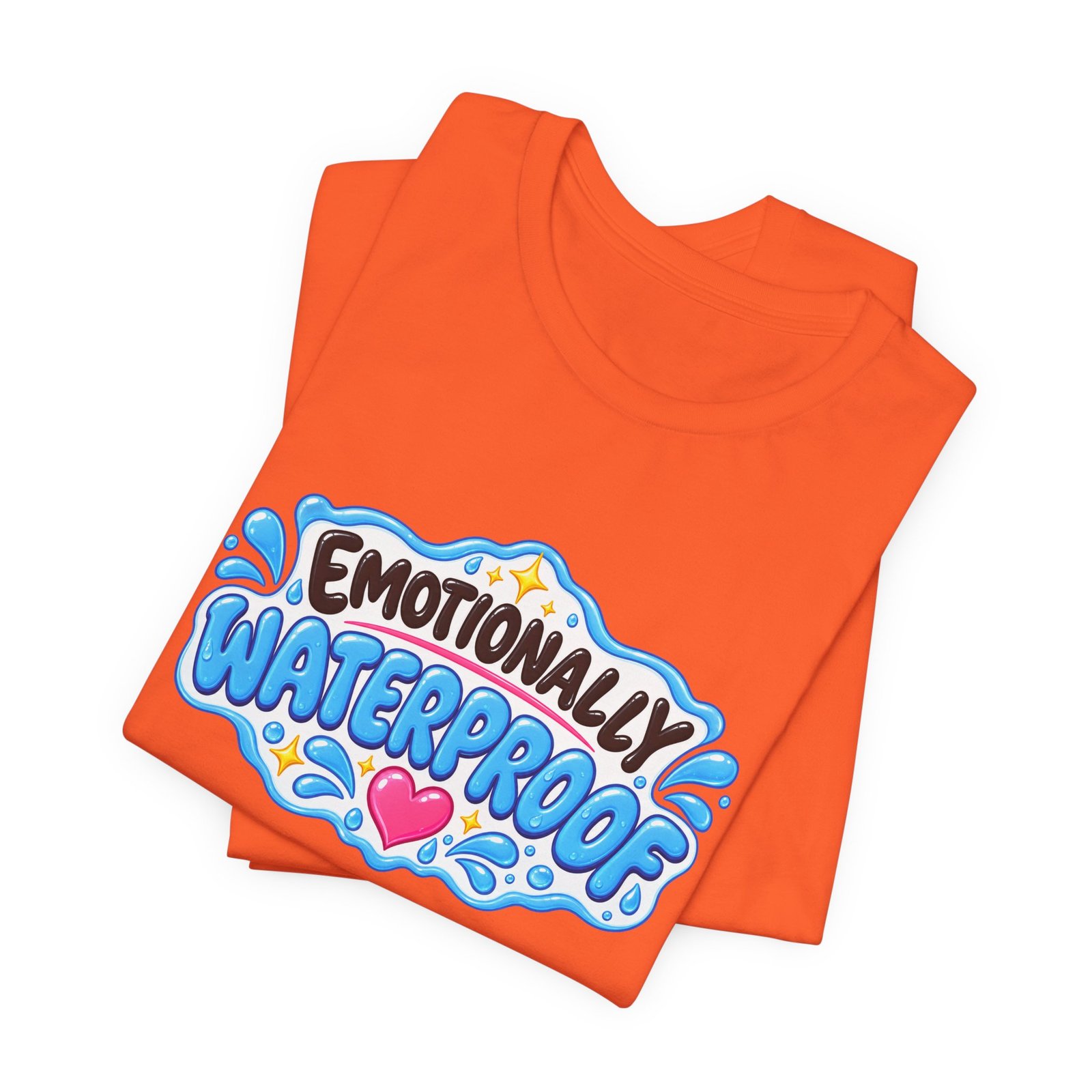 Emotionally Waterproof Makeup Humor Graphic Tee - Image 7