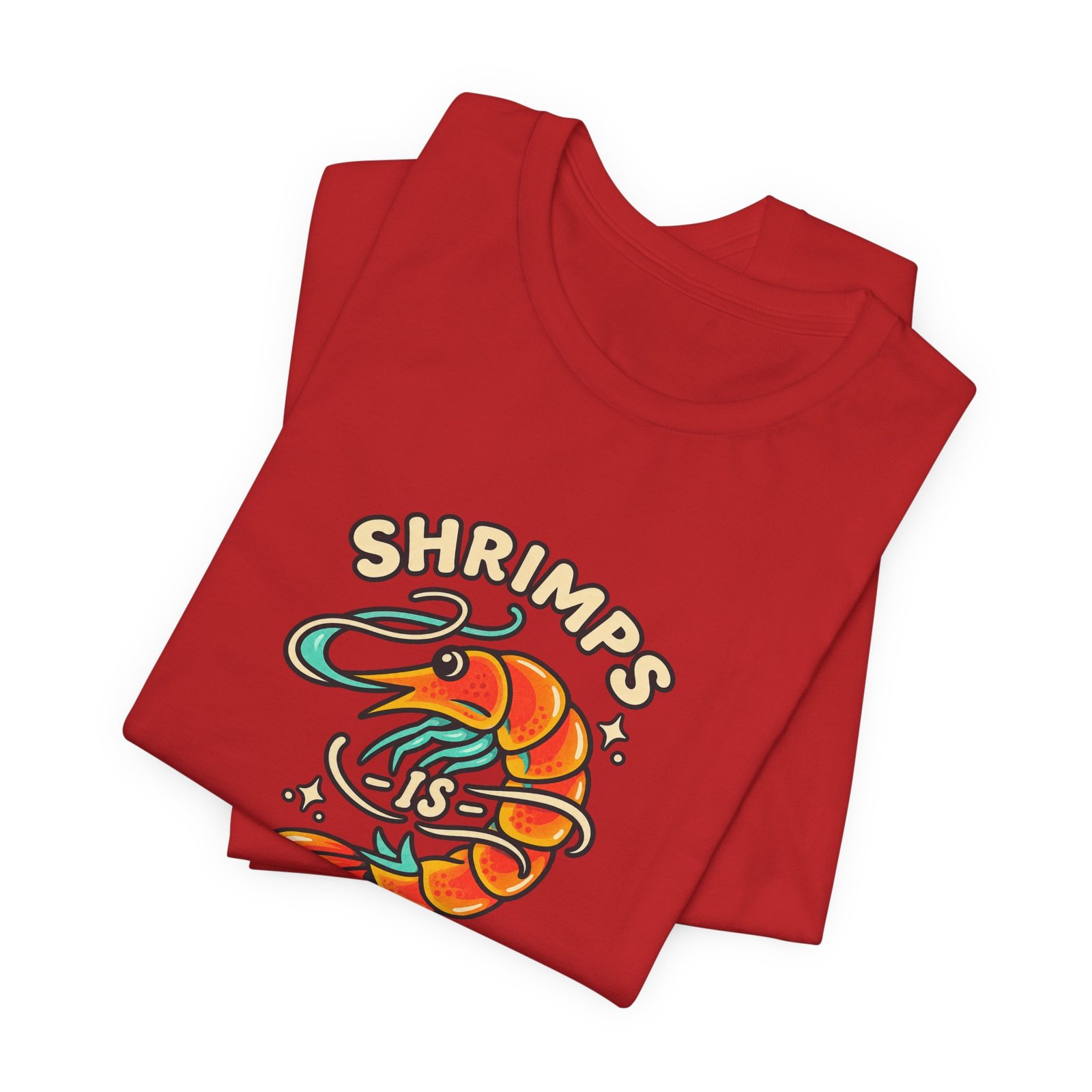 Shrimps Is Bugs Cartoon Shrimp Meme Tee - Image 47