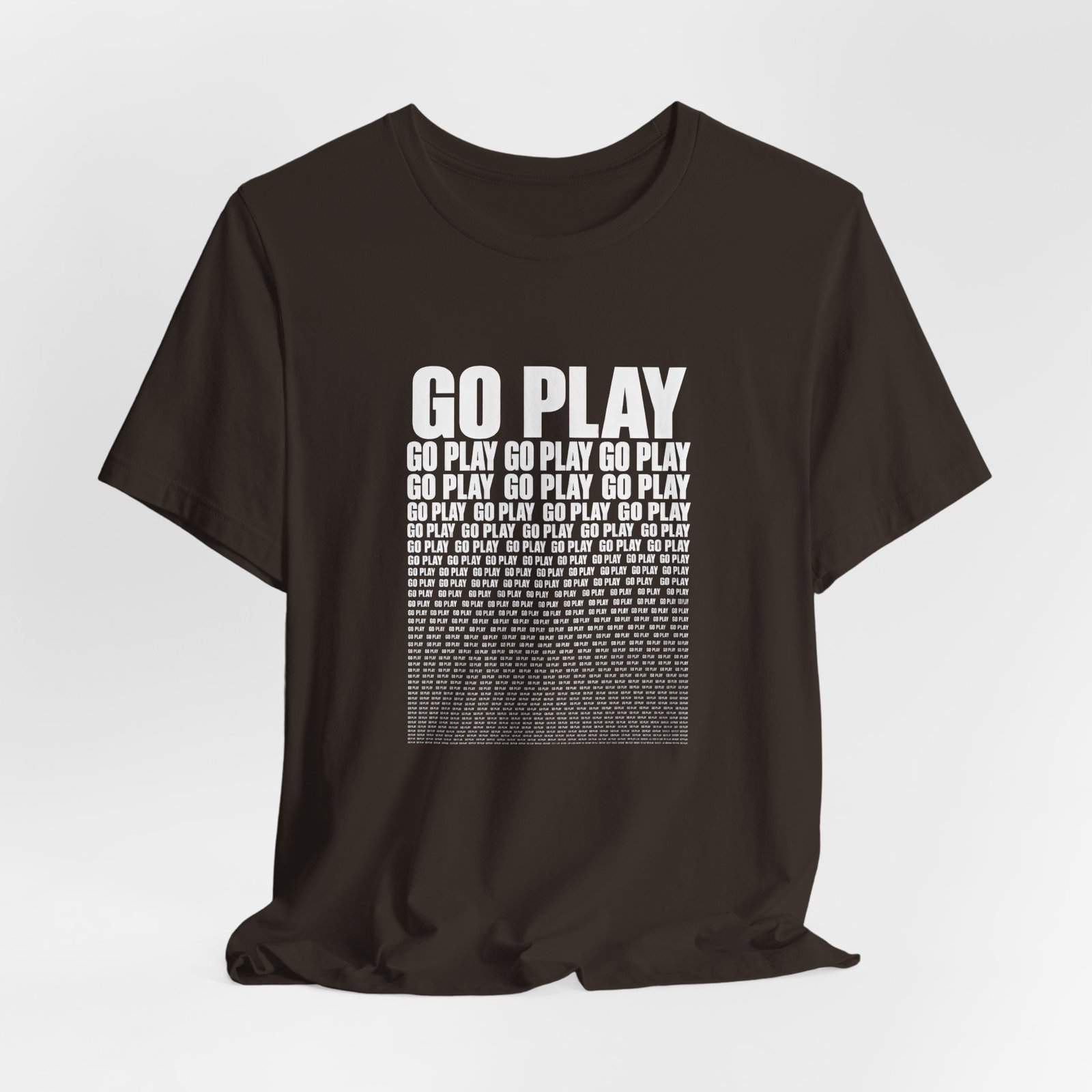 Go Play Repeating Typography Graphic Tee - Image 4