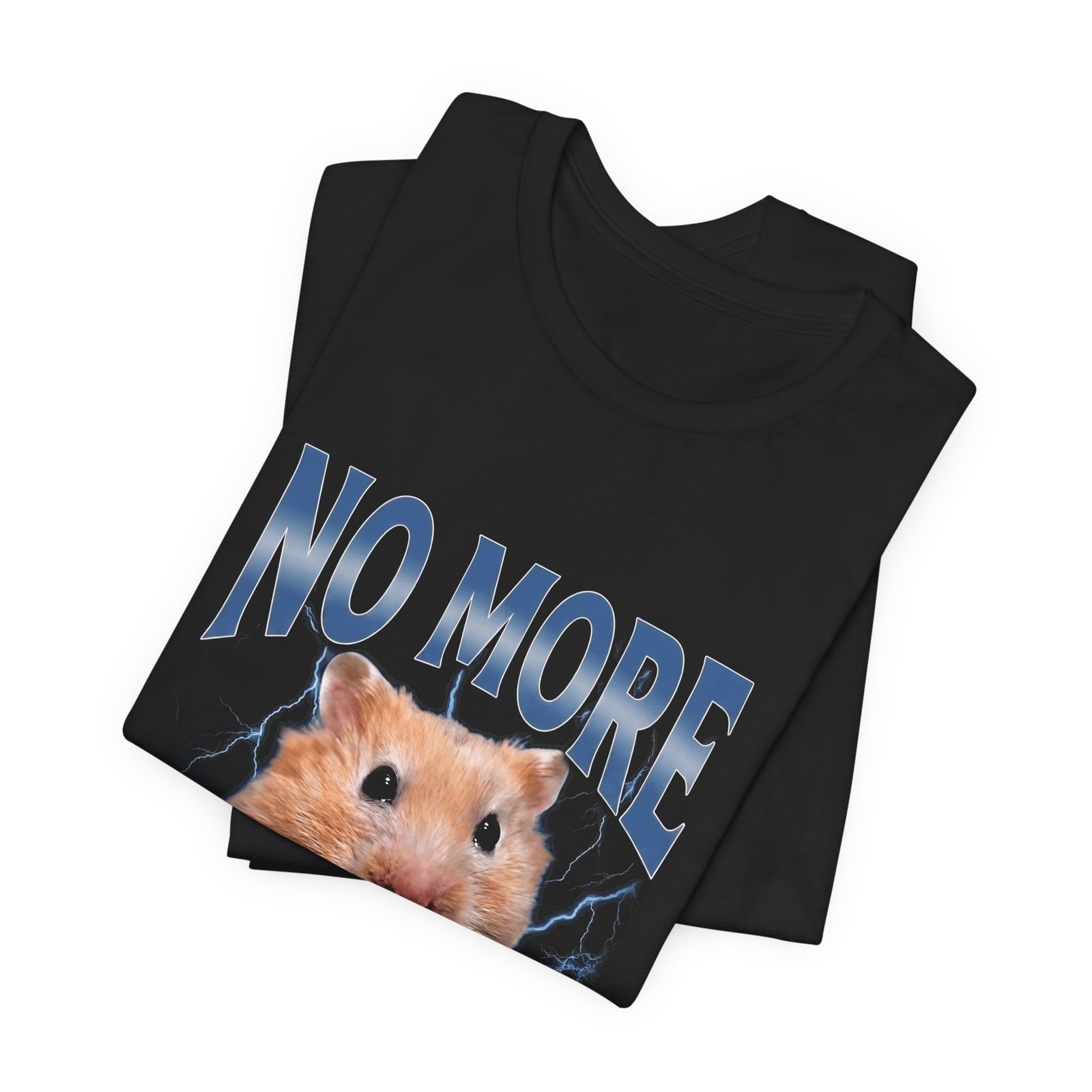Tough Hamster With A Gun Funny Attitude Humor Graphic Tee - Image 3