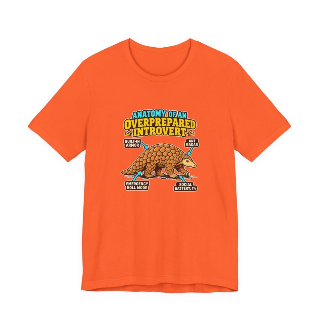 Overprepared Introvert Pangolin Anatomy Graphic Tee
