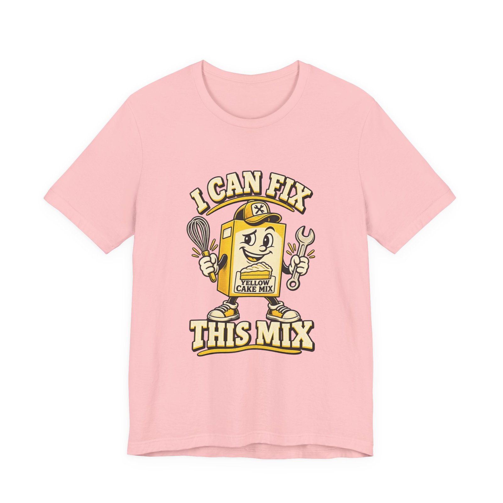I Can Fix This Mix Yellow Cake Pun Tee - Image 41