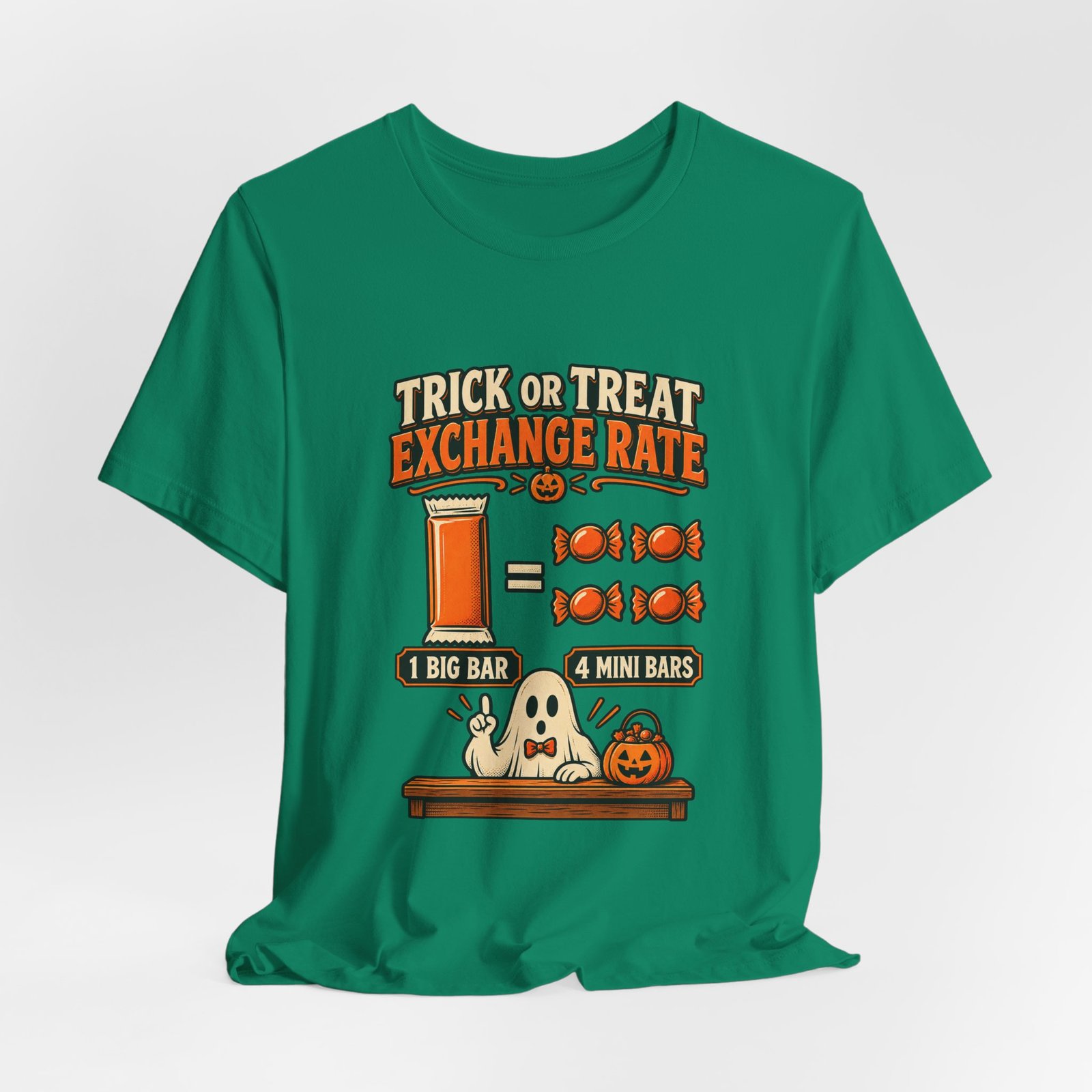 Trick Treat Candy Exchange Rate Halloween Graphic Tee - Image 28