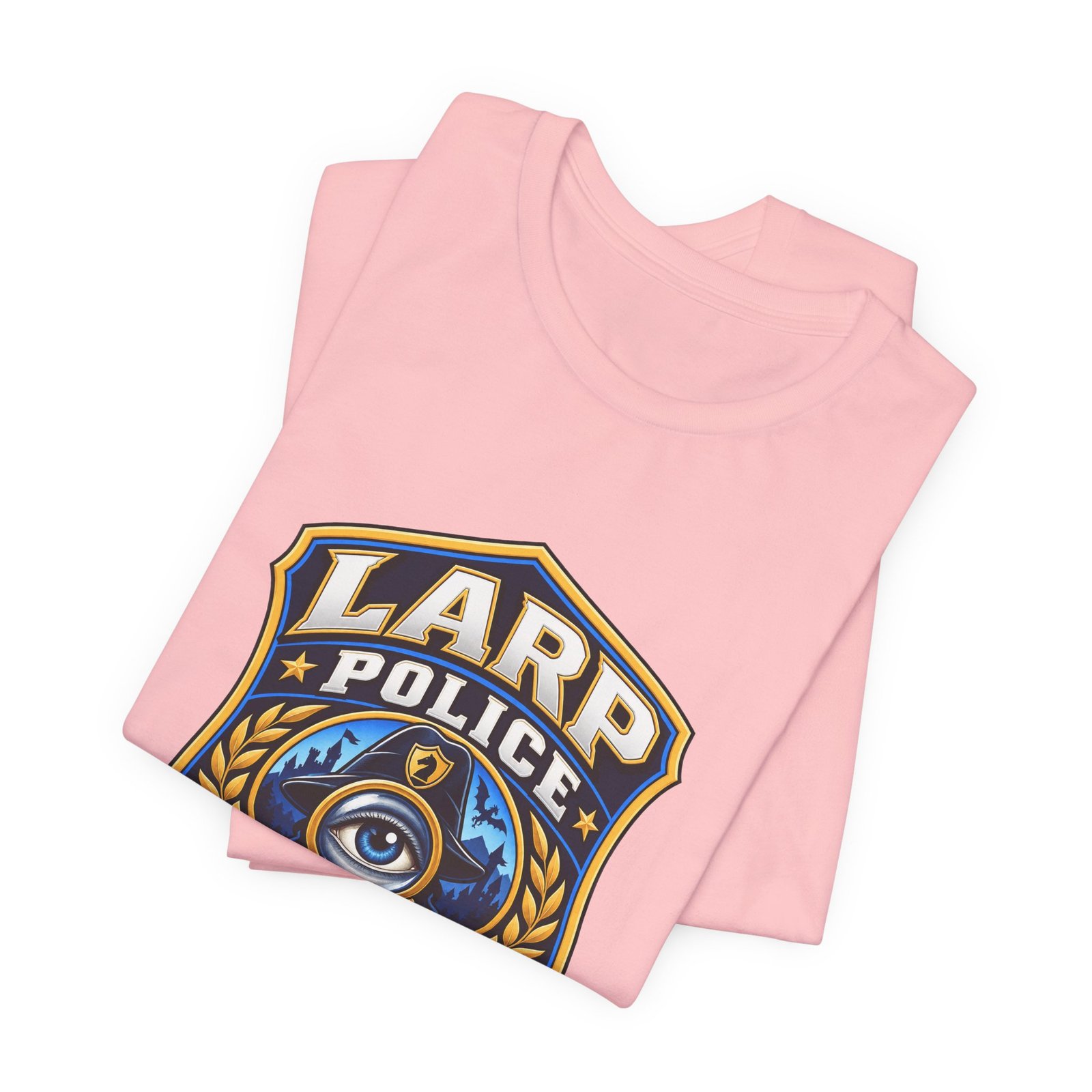 LARP Police Observe Verify Question Badge Tee - Image 43