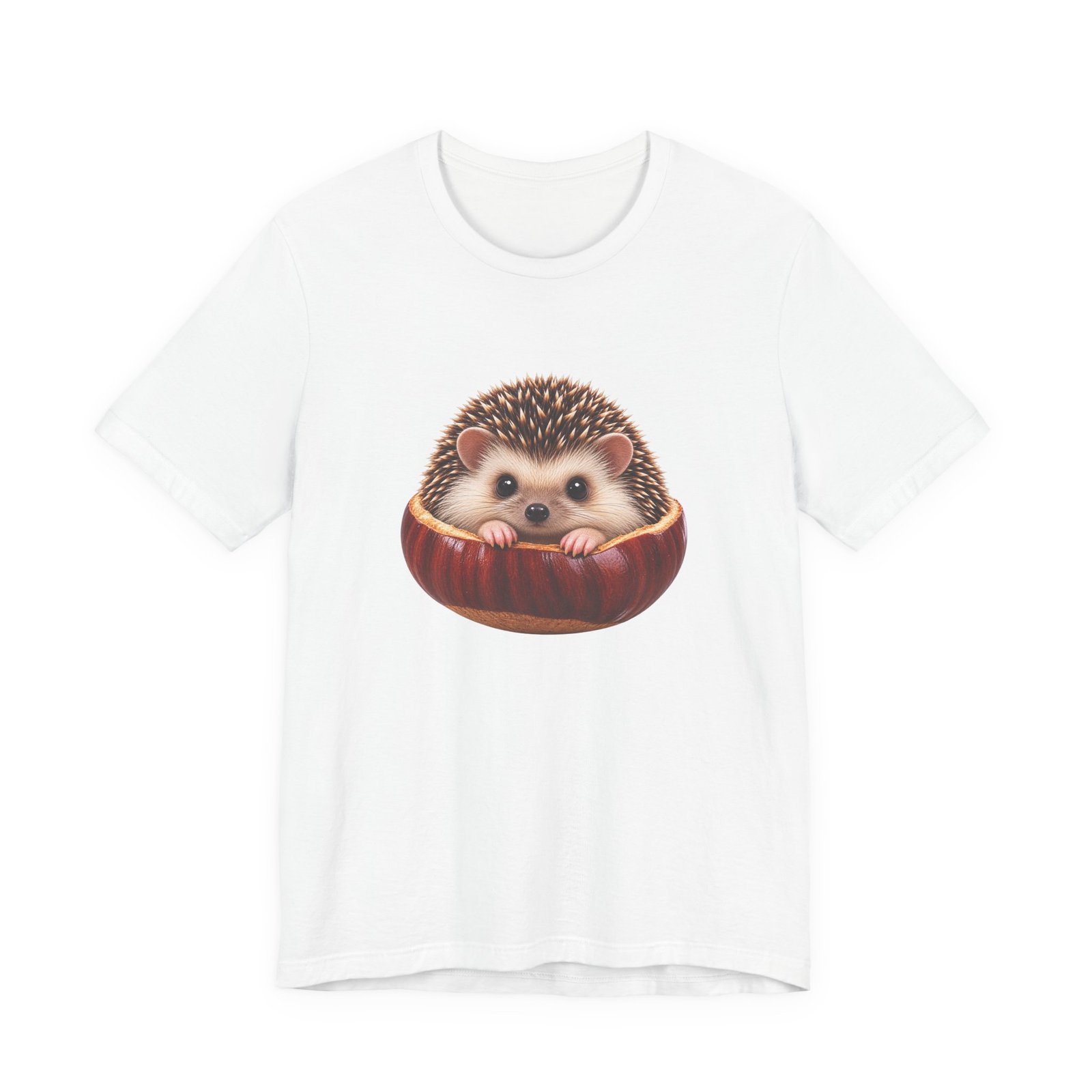 Cute Hedgehog in Chestnut Animal Artwork