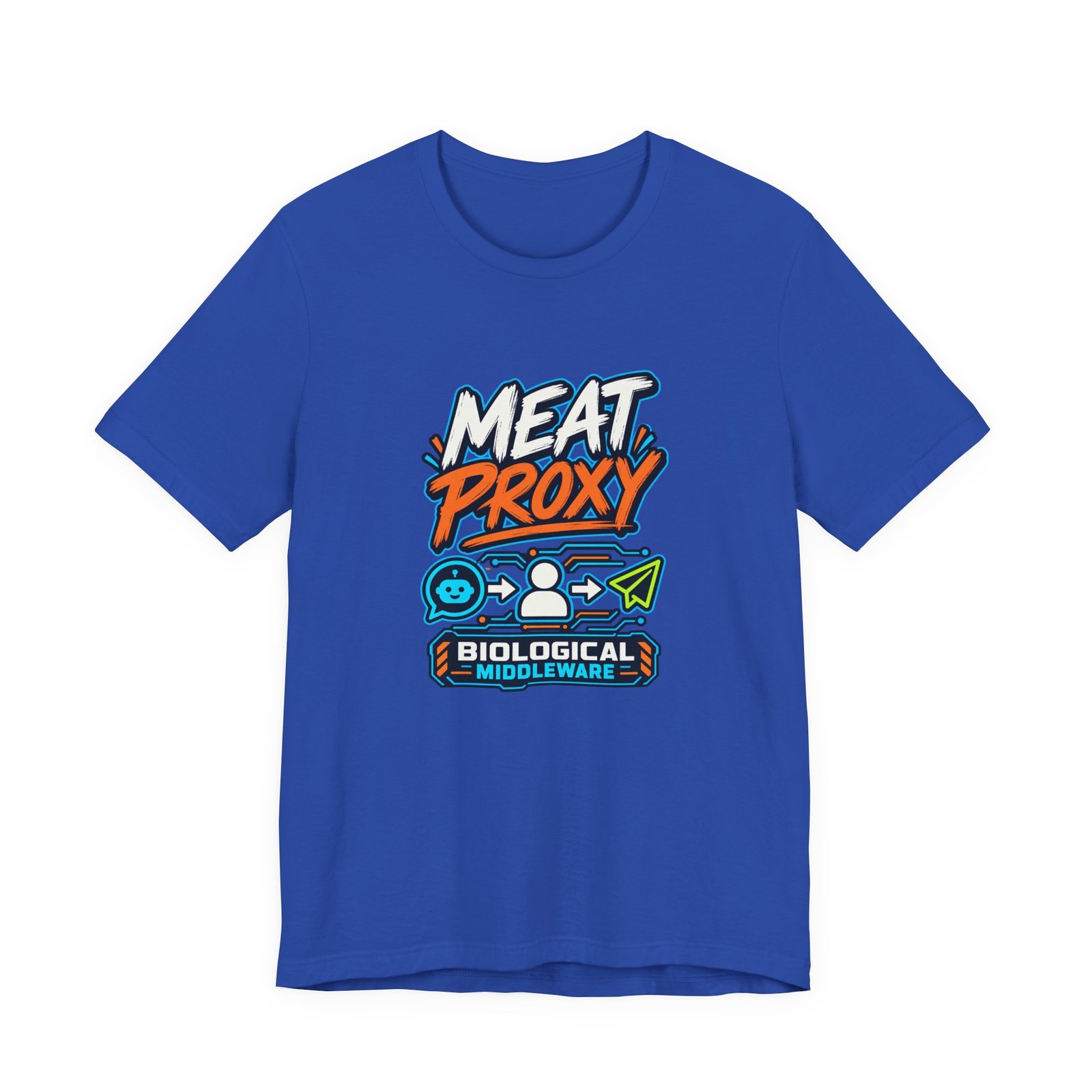 Meat Proxy Human AI Relay Graphic Tee - Image 29