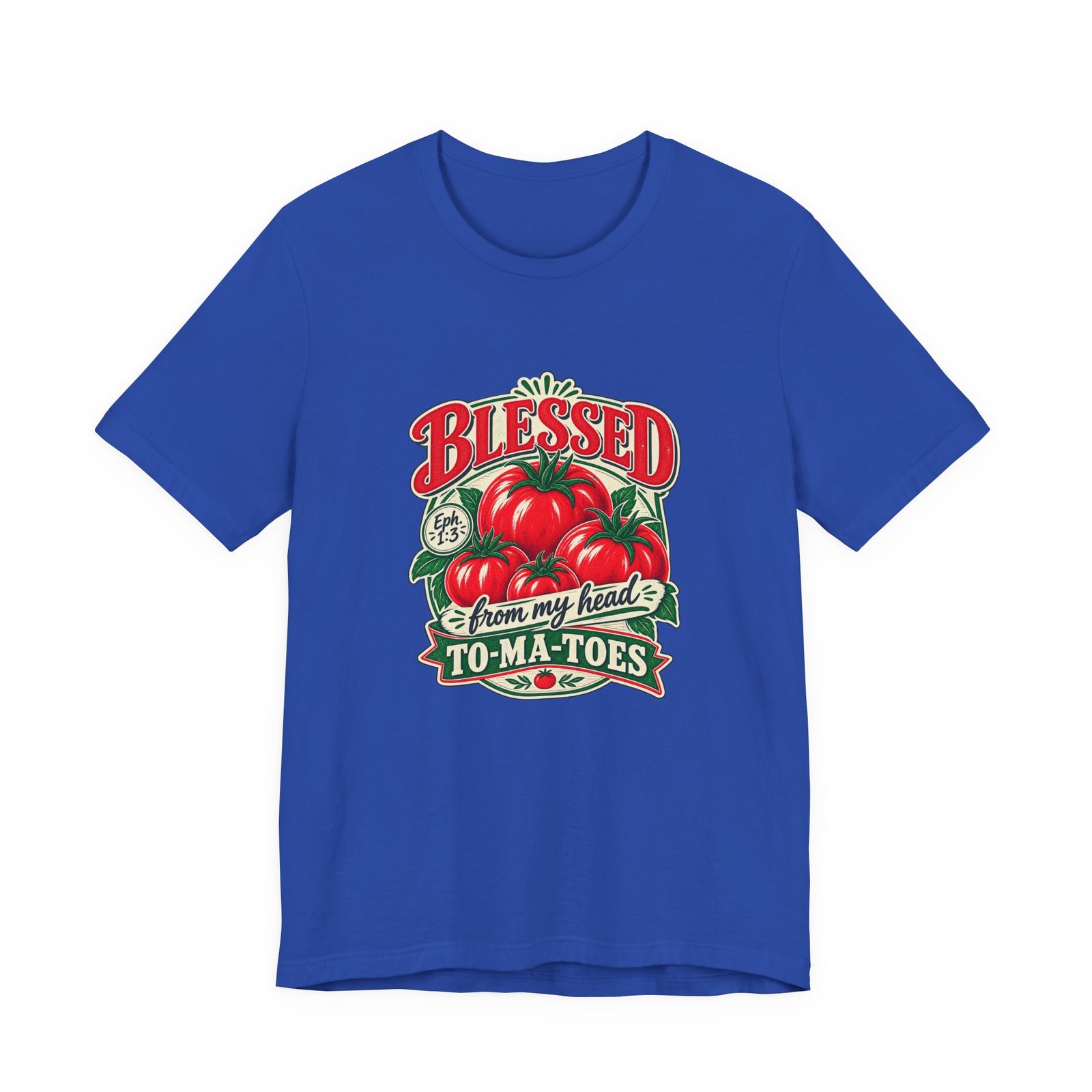 Blessed From My Head To-Ma-Toes Tomato Pun Graphic Tee - Image 29